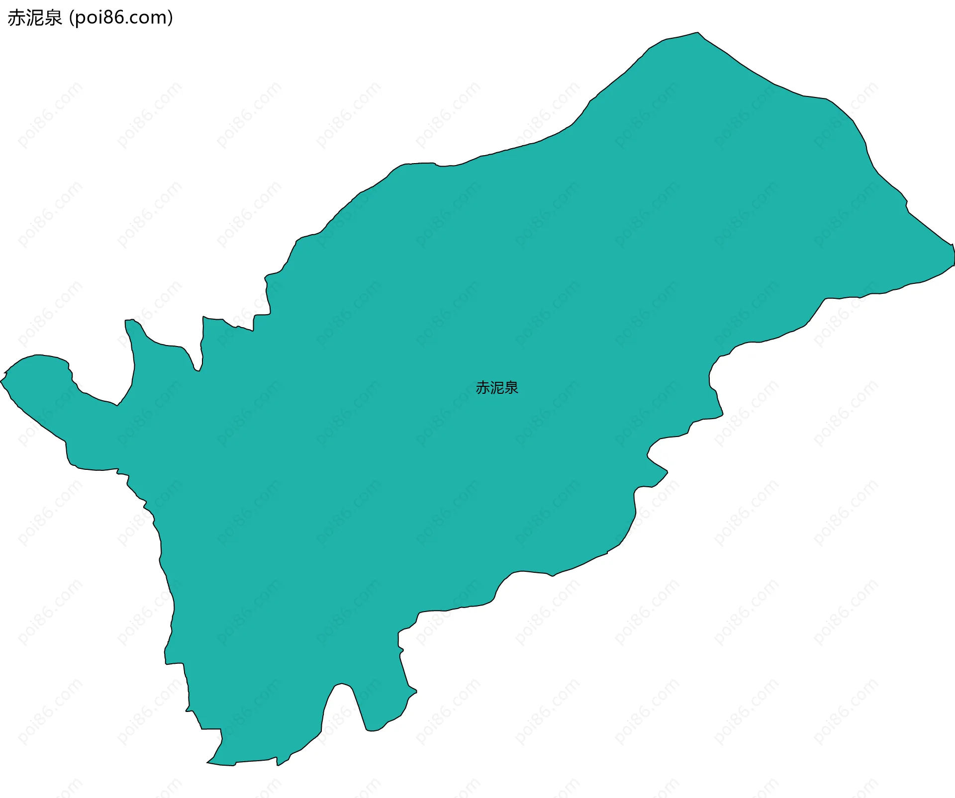 赤泥泉边界地图