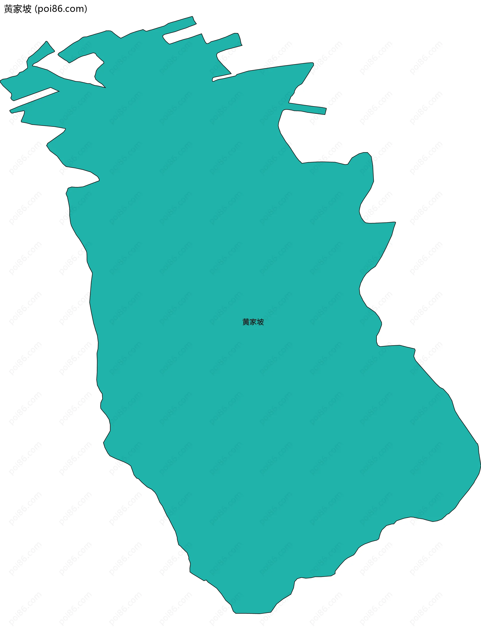 黄家坡边界地图