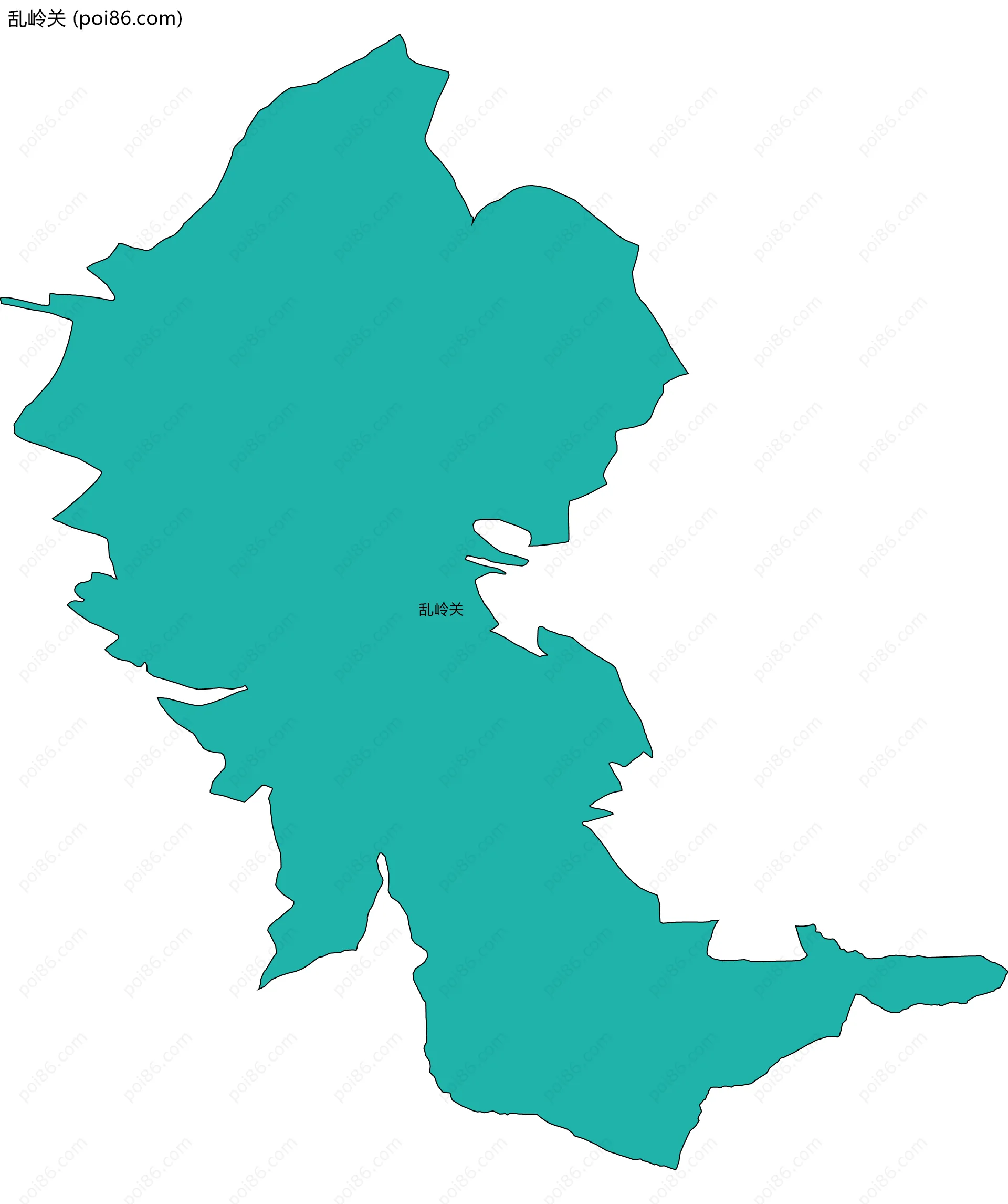 乱岭关边界地图