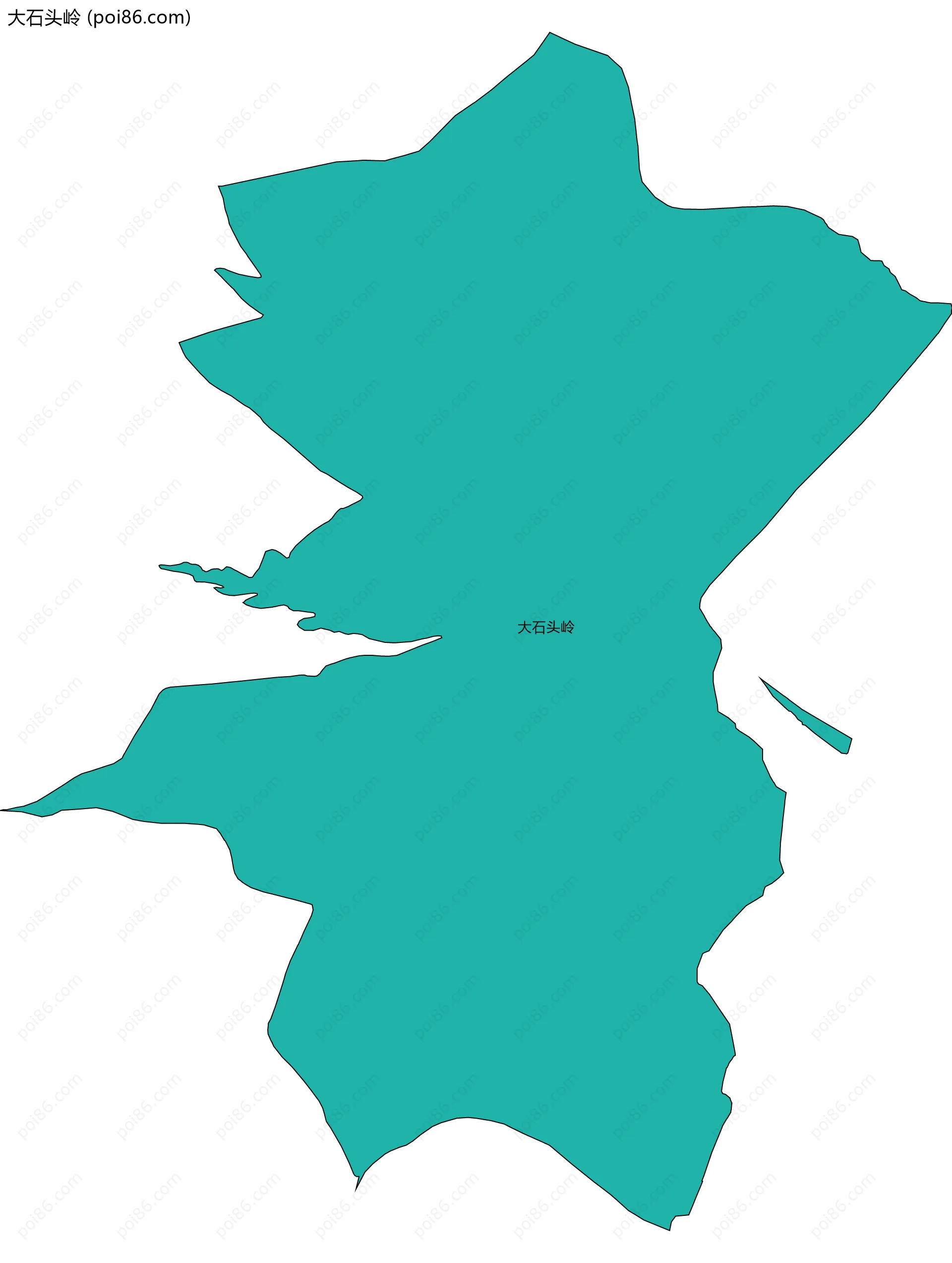 大石头岭边界地图