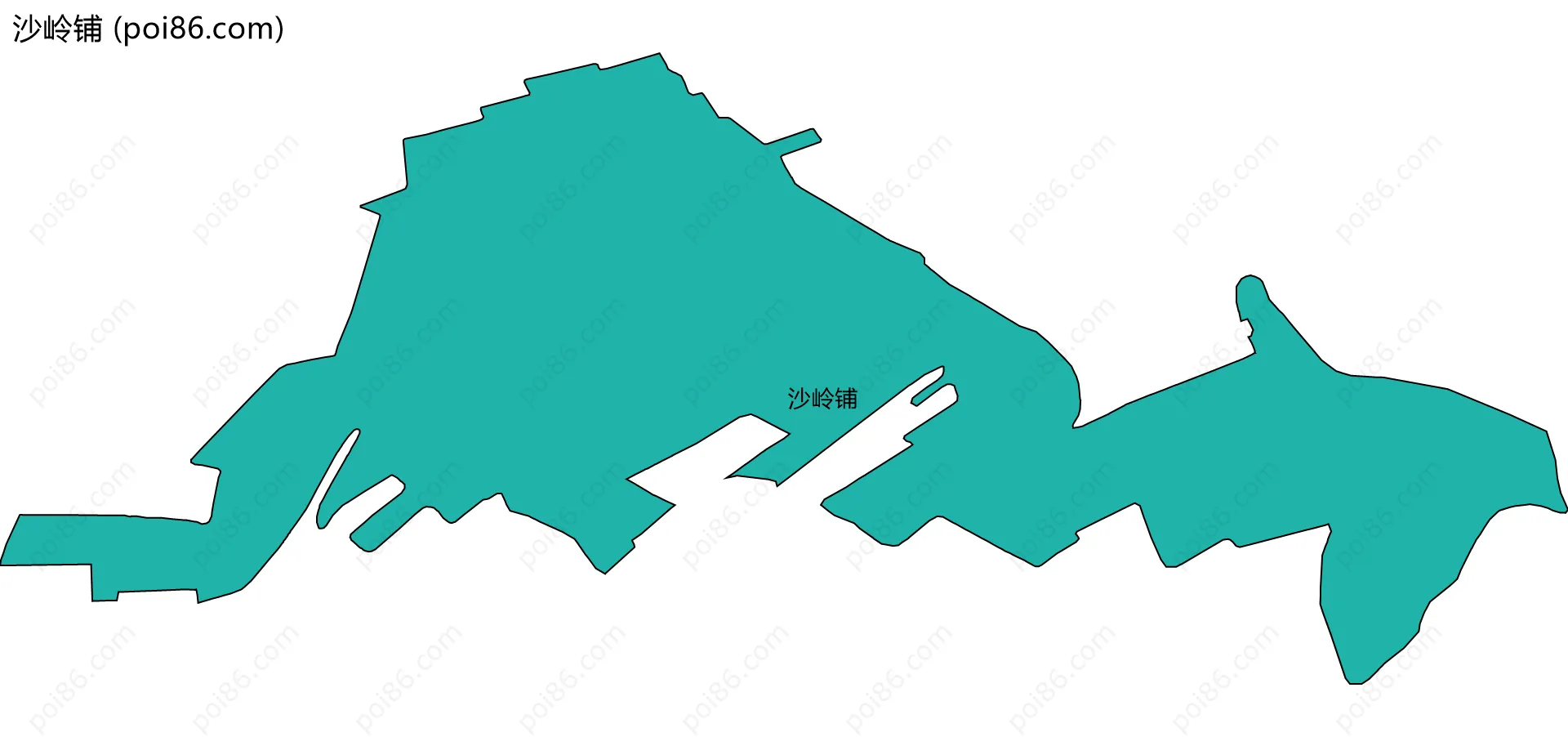 沙岭铺边界地图