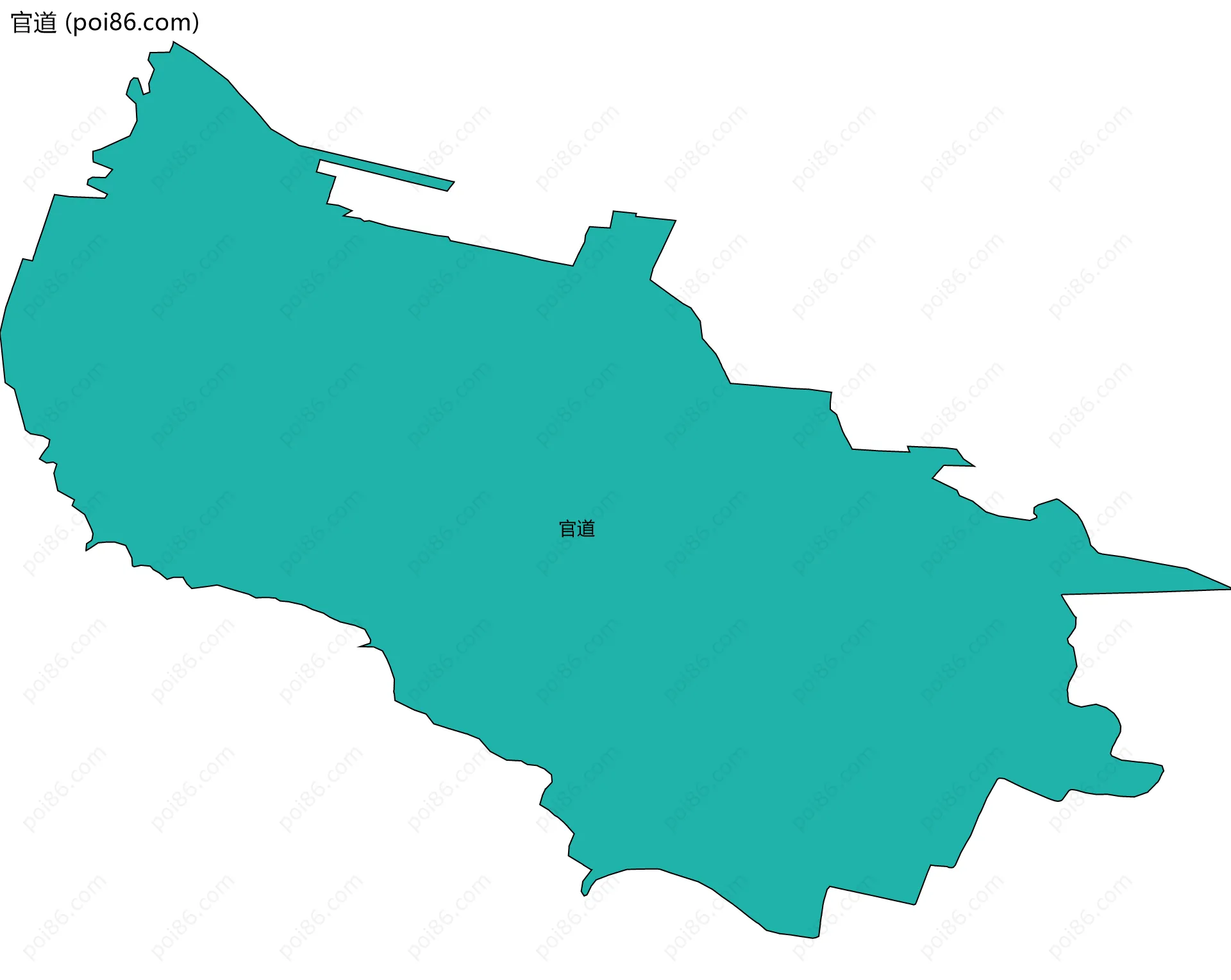 官道边界地图