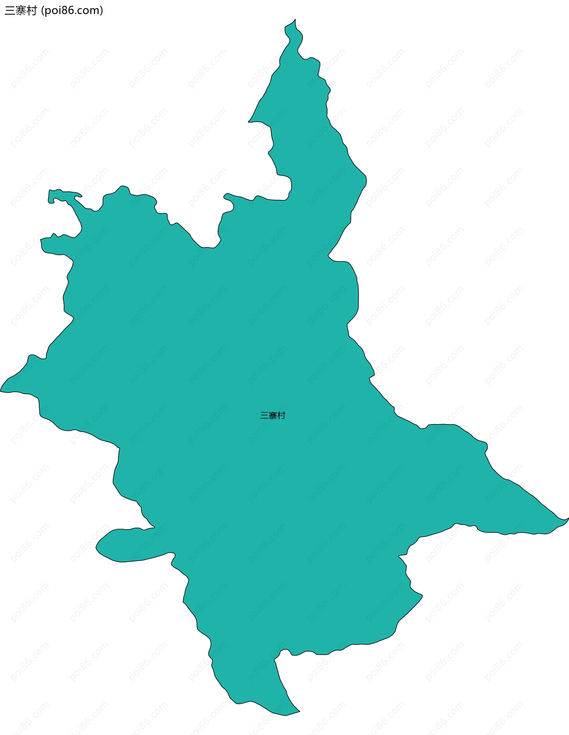 三寨村边界地图