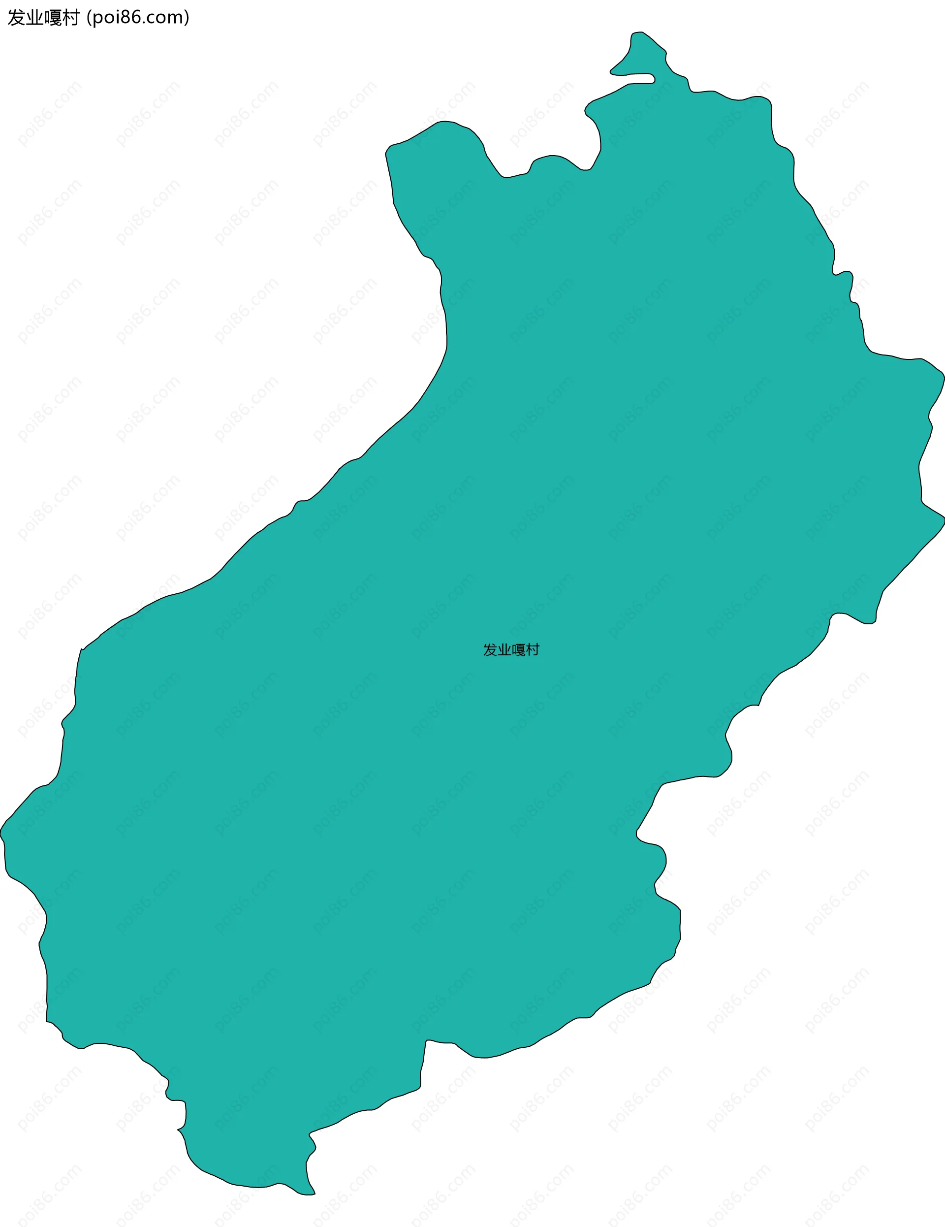 发业嘎村边界地图