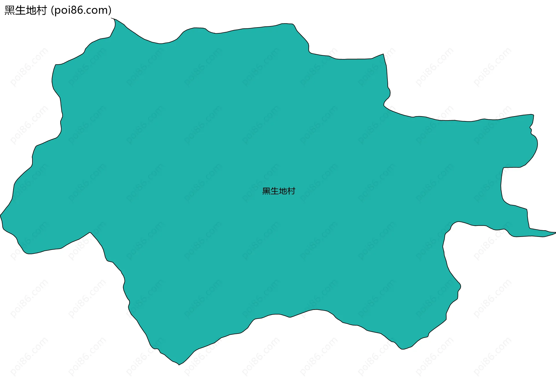 黑生地村边界地图