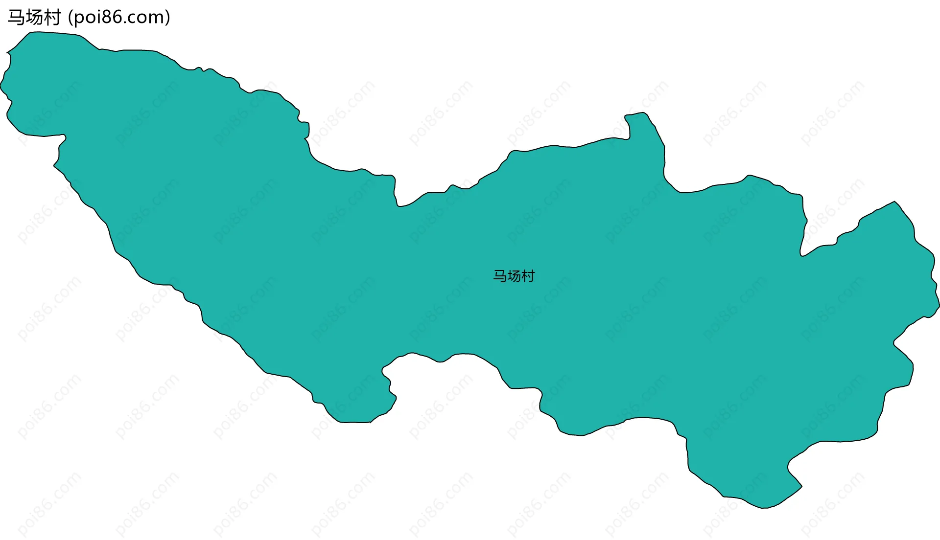 马场村边界地图