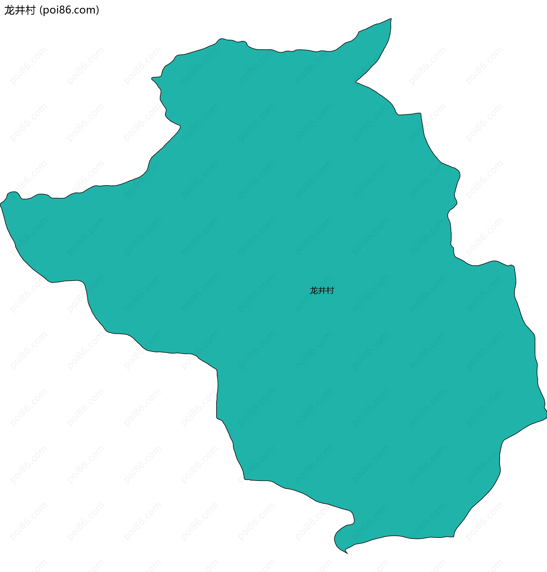 龙井村边界地图