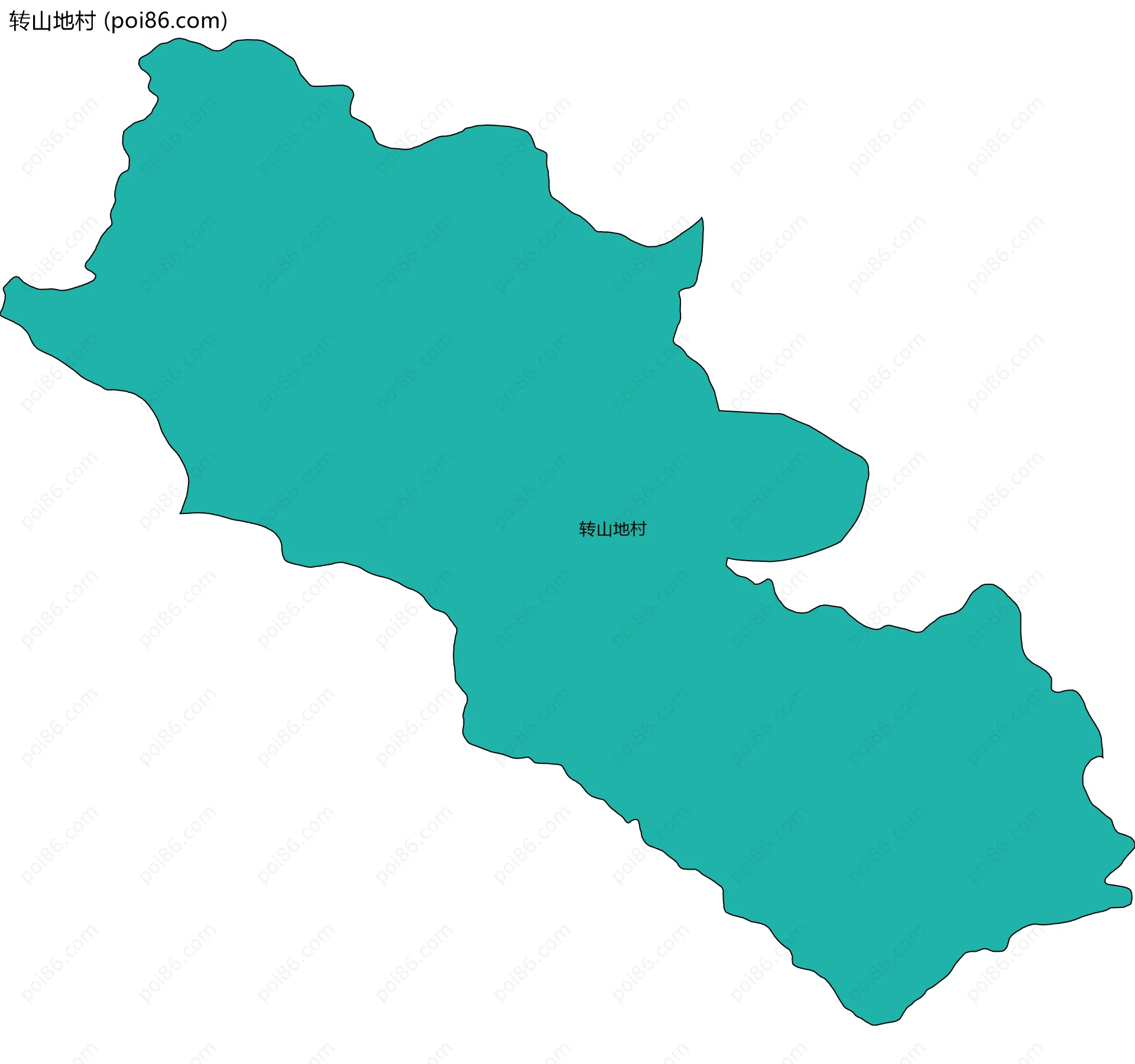 转山地村边界地图