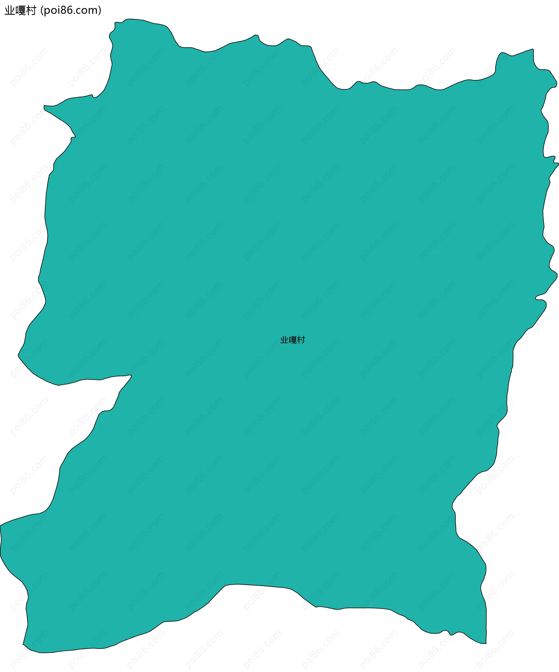 业嘎村边界地图