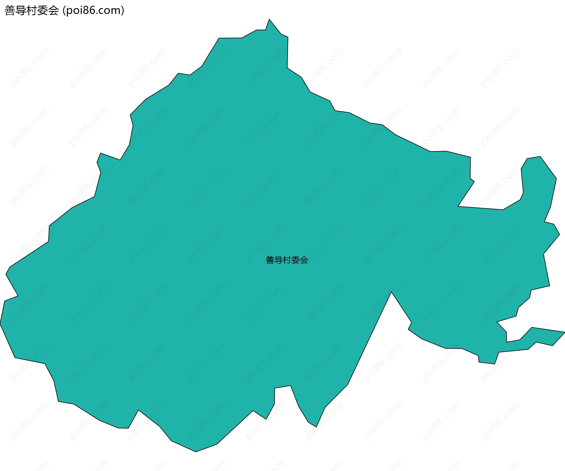 善导村委会边界地图