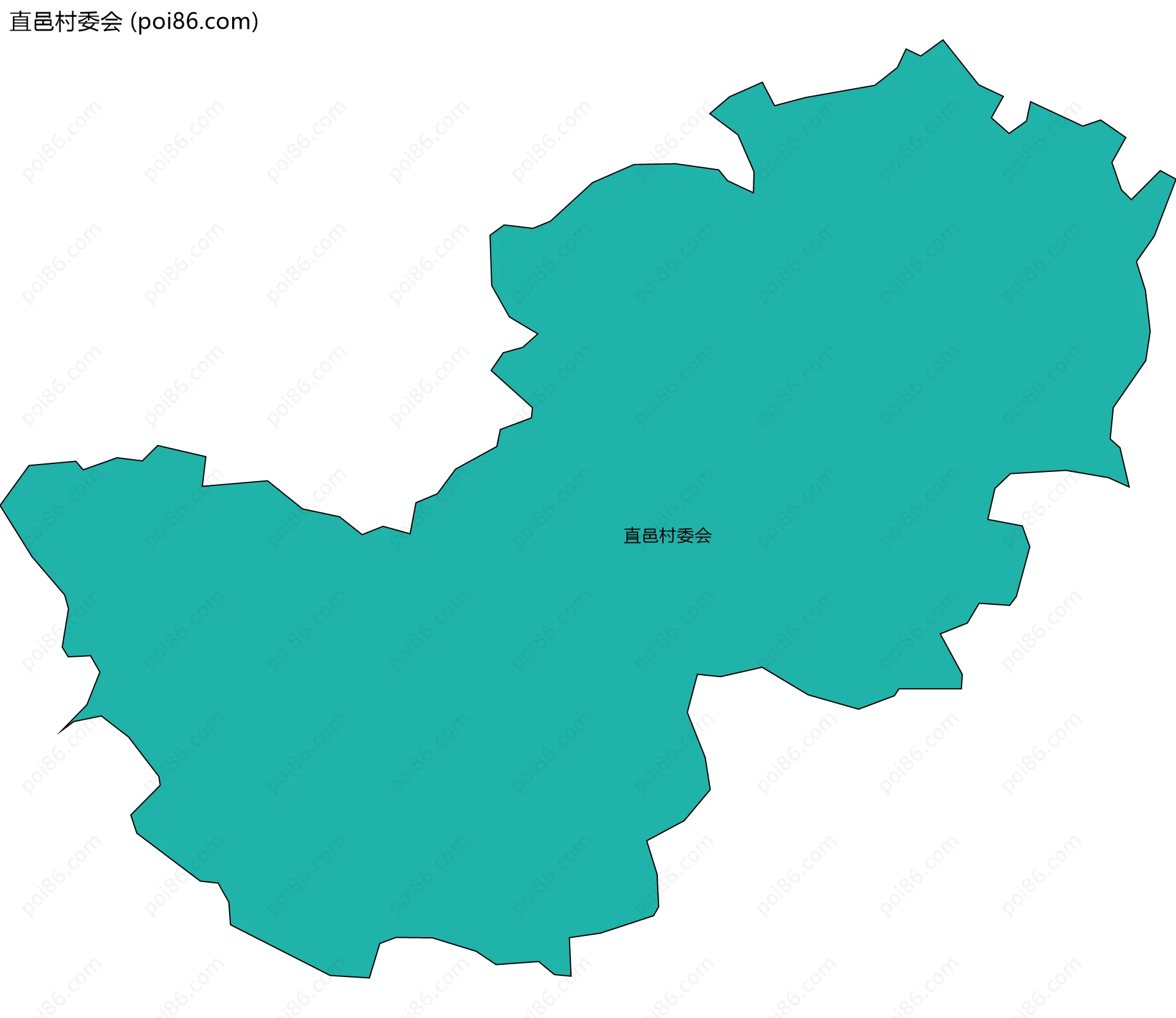 直邑村委会边界地图