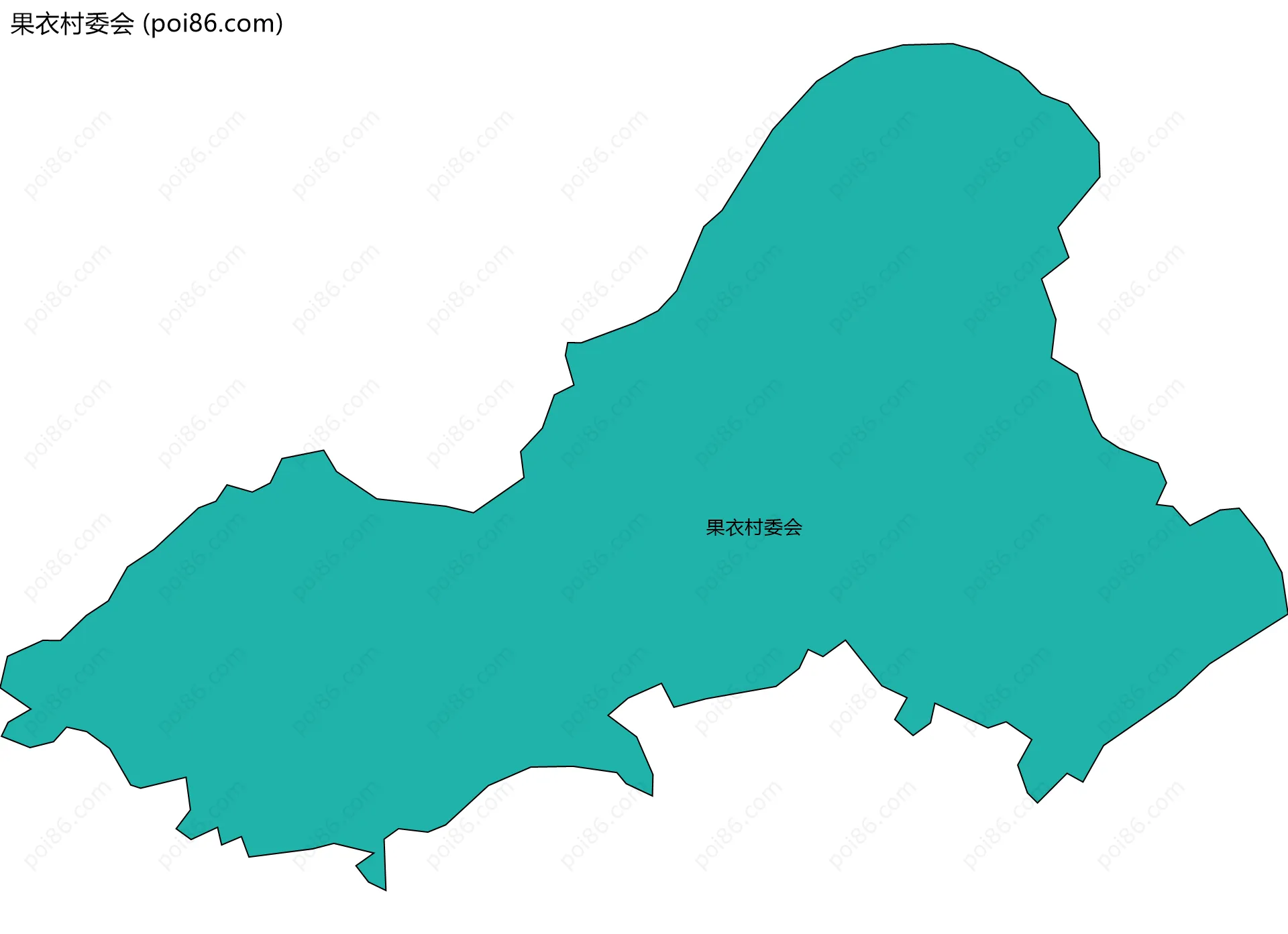 果衣村委会边界地图