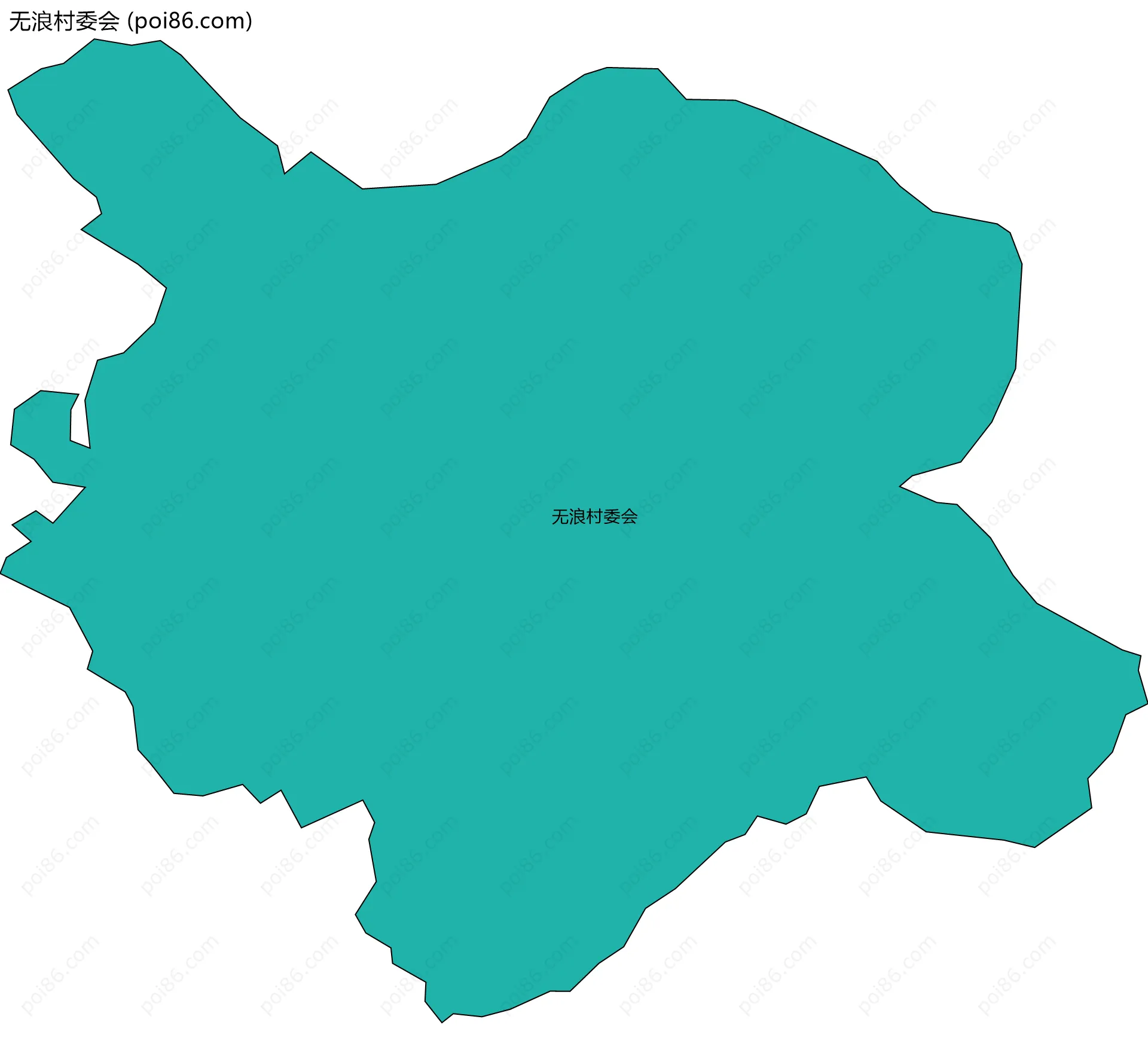 无浪村委会边界地图