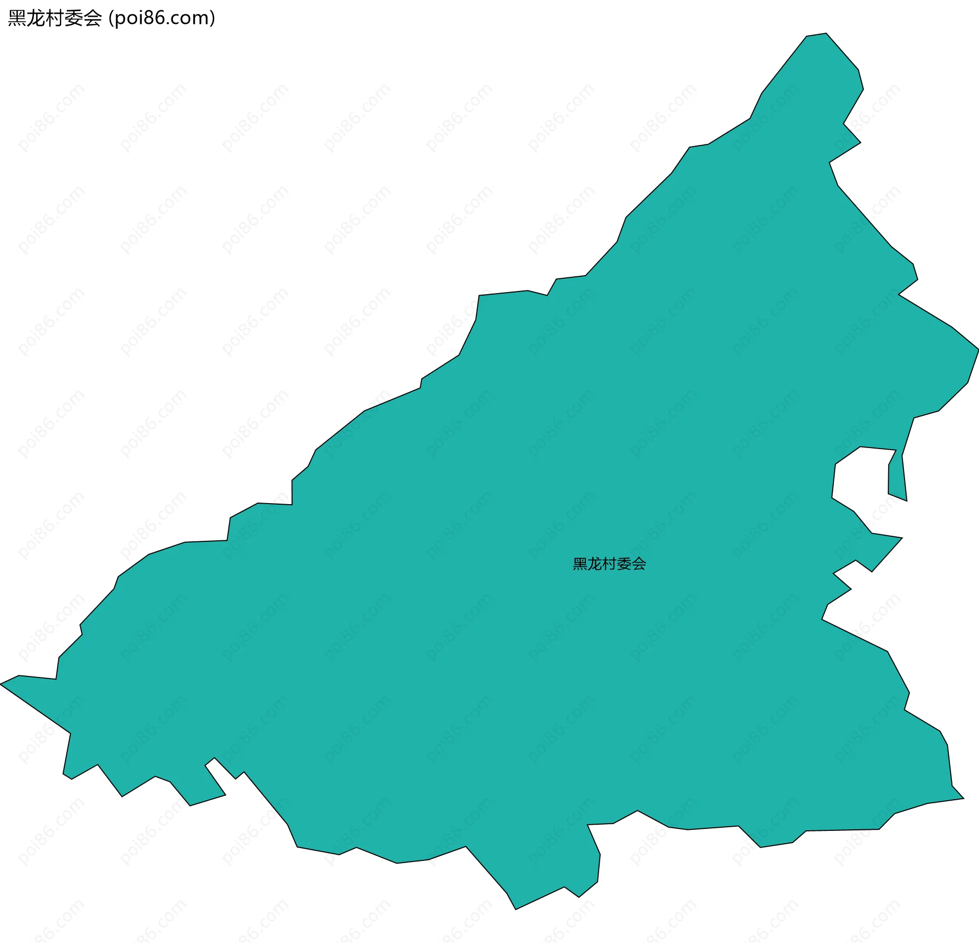 黑龙村委会边界地图