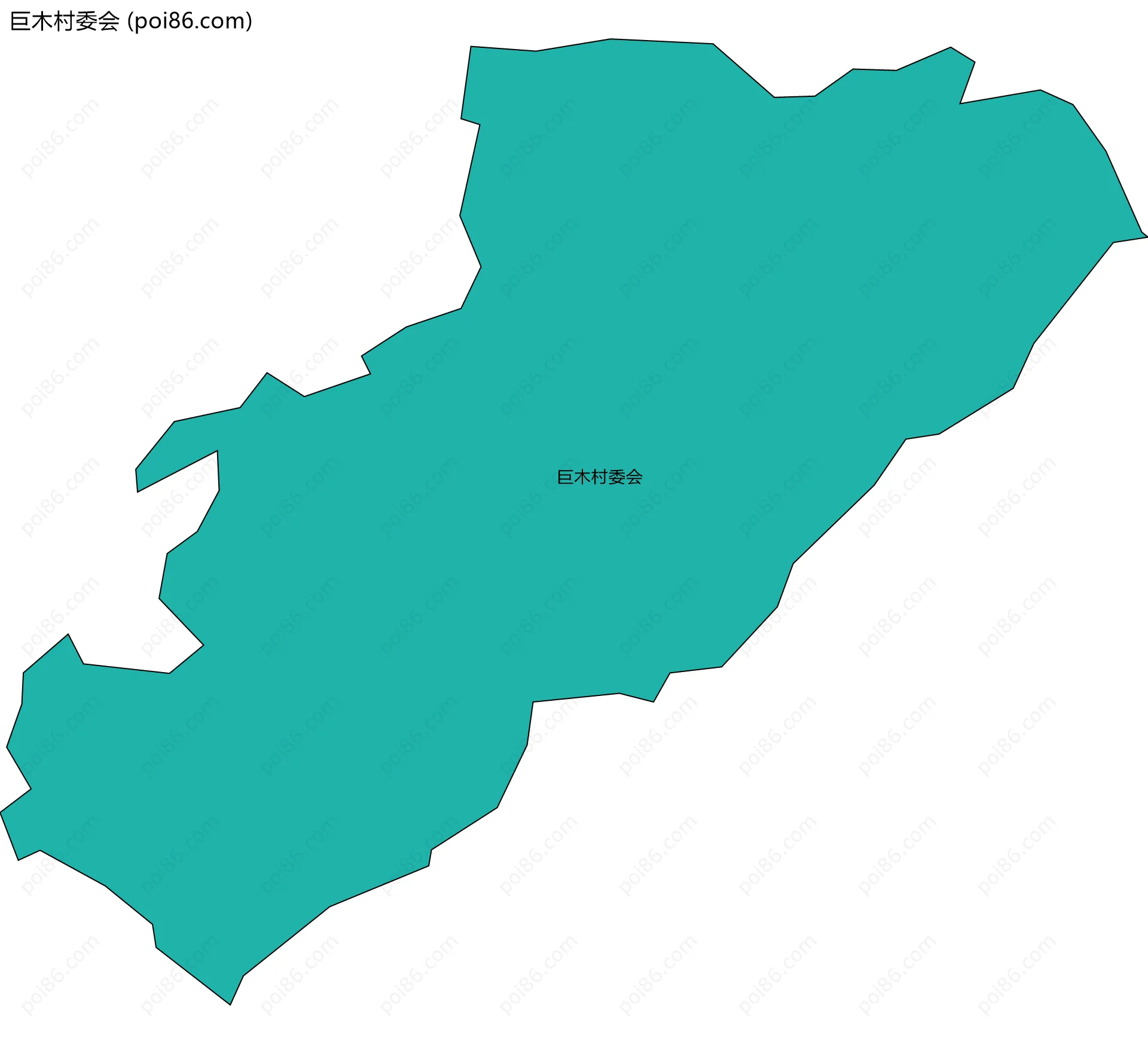 巨木村委会边界地图
