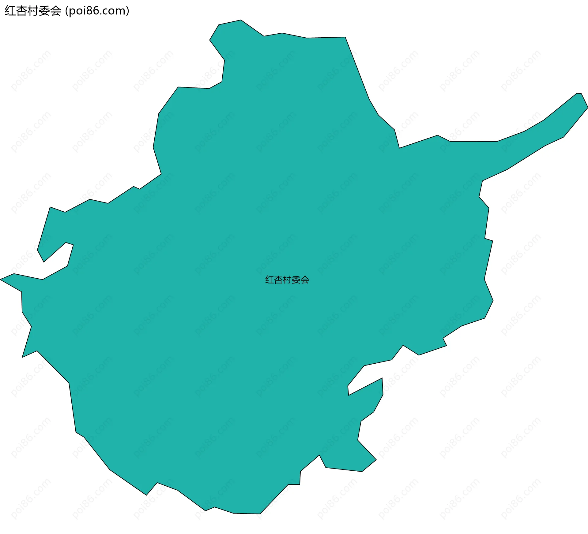 红杏村委会边界地图