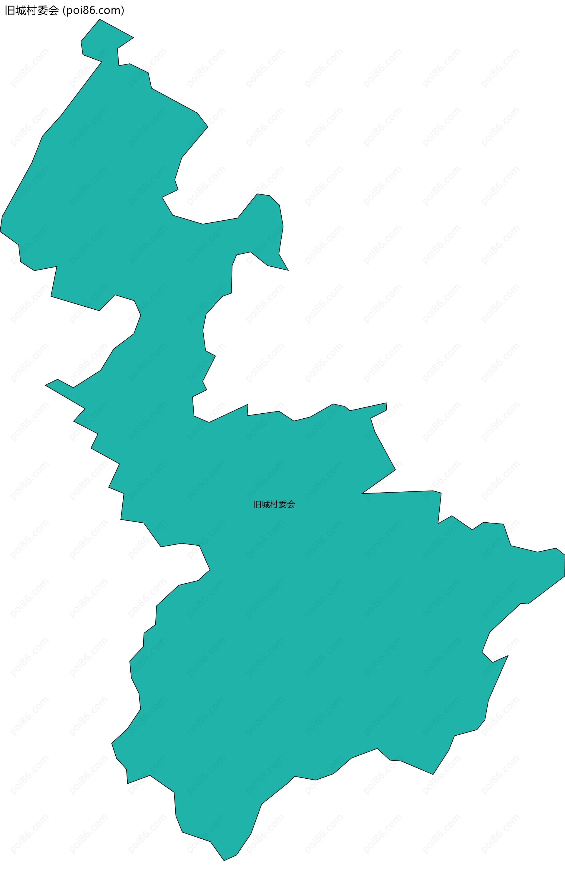 旧城村委会边界地图