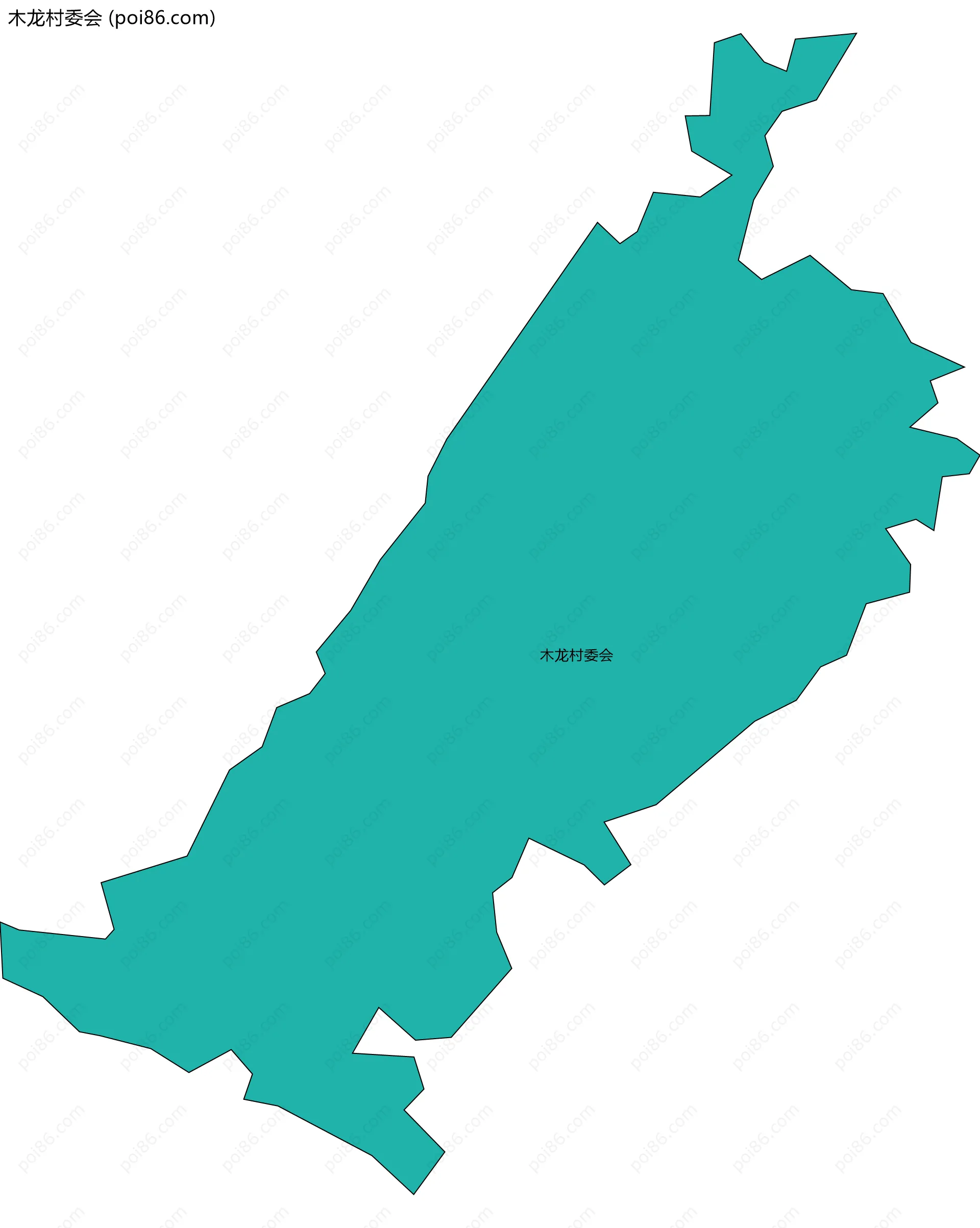 木龙村委会边界地图