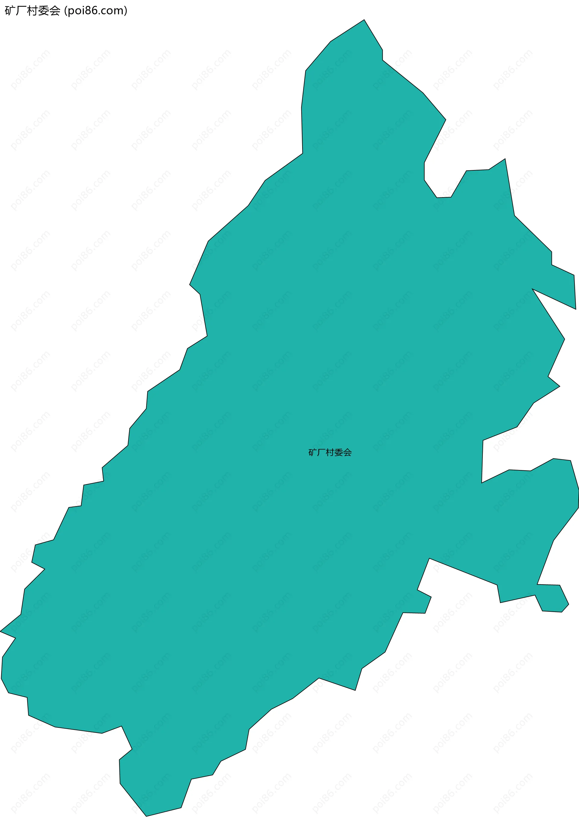 矿厂村委会边界地图