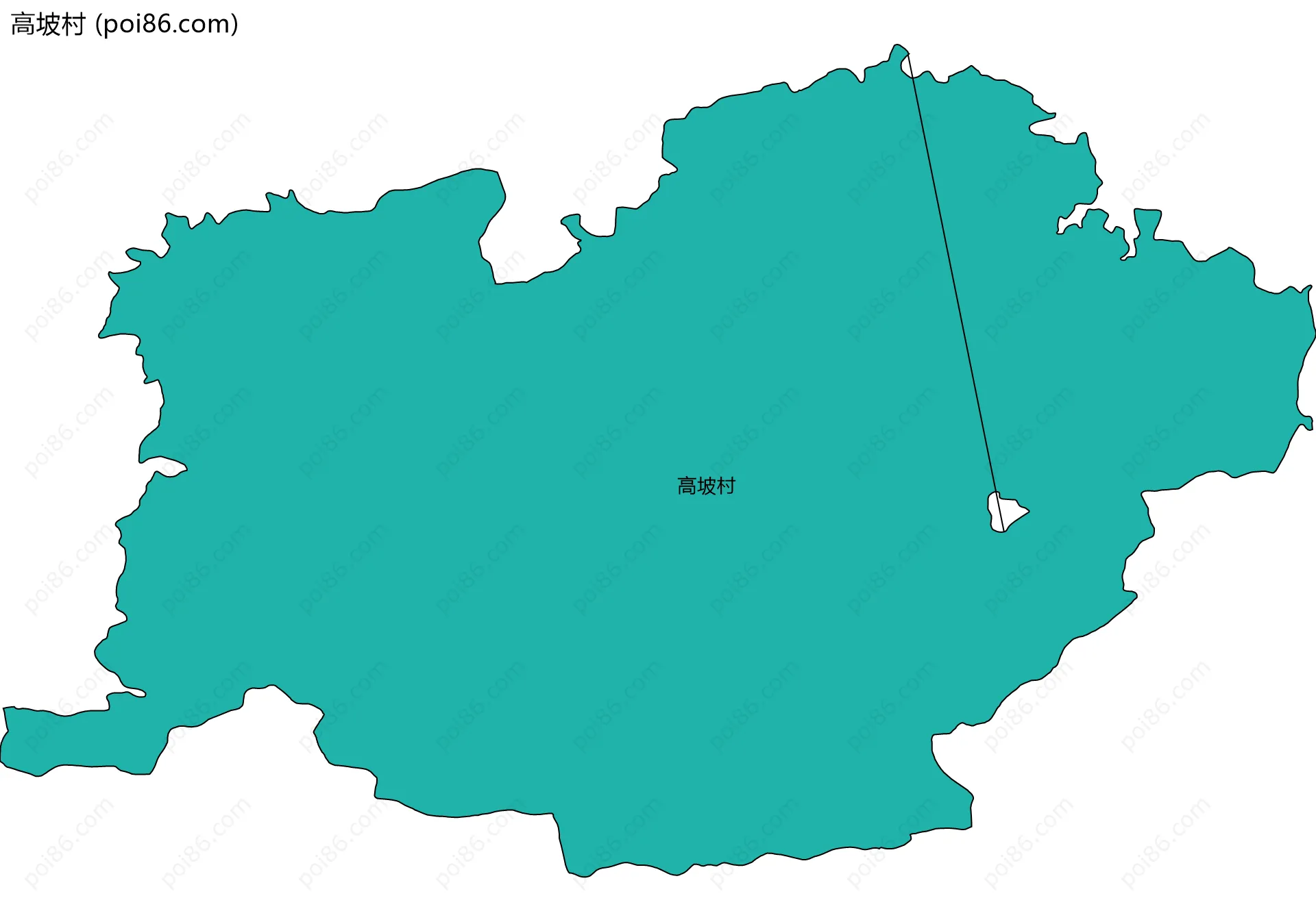 高坡村边界地图