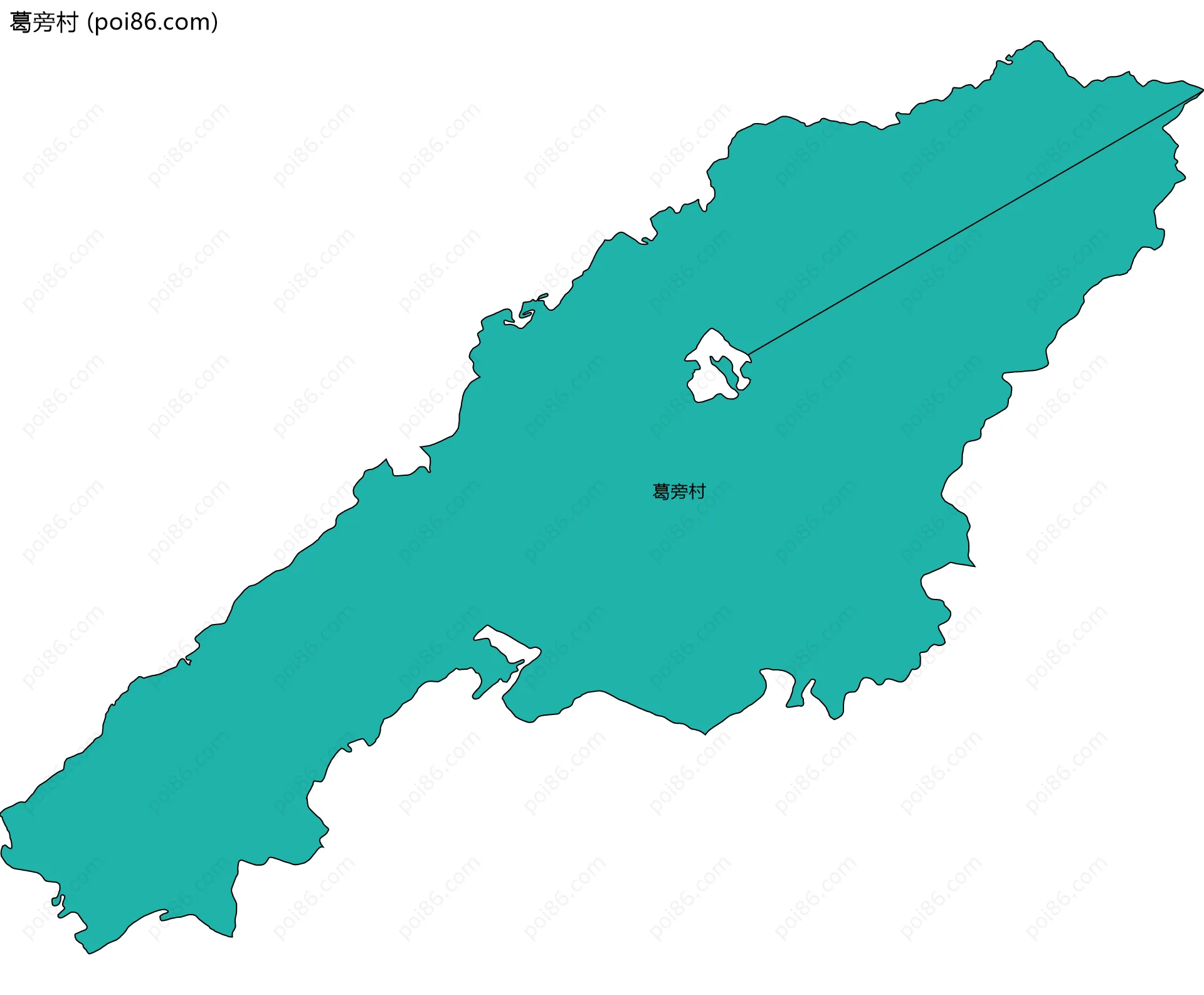 葛旁村边界地图