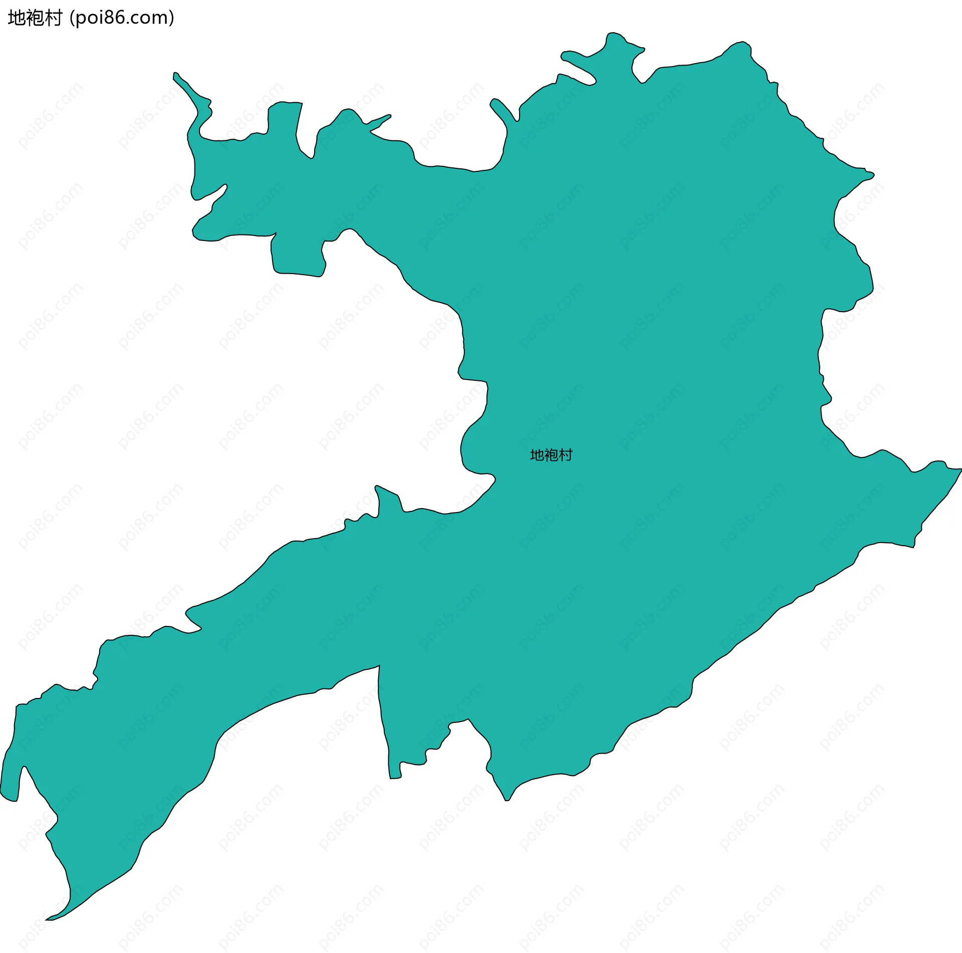 地袍村边界地图