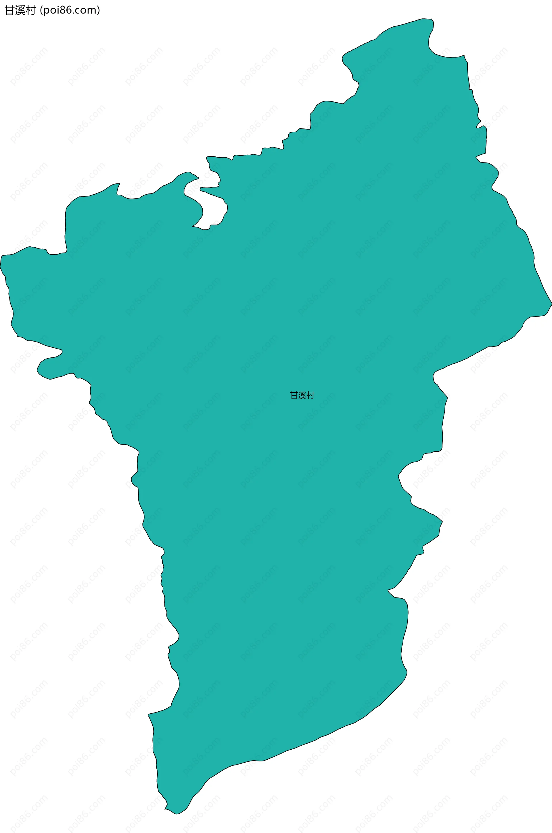 甘溪村边界地图