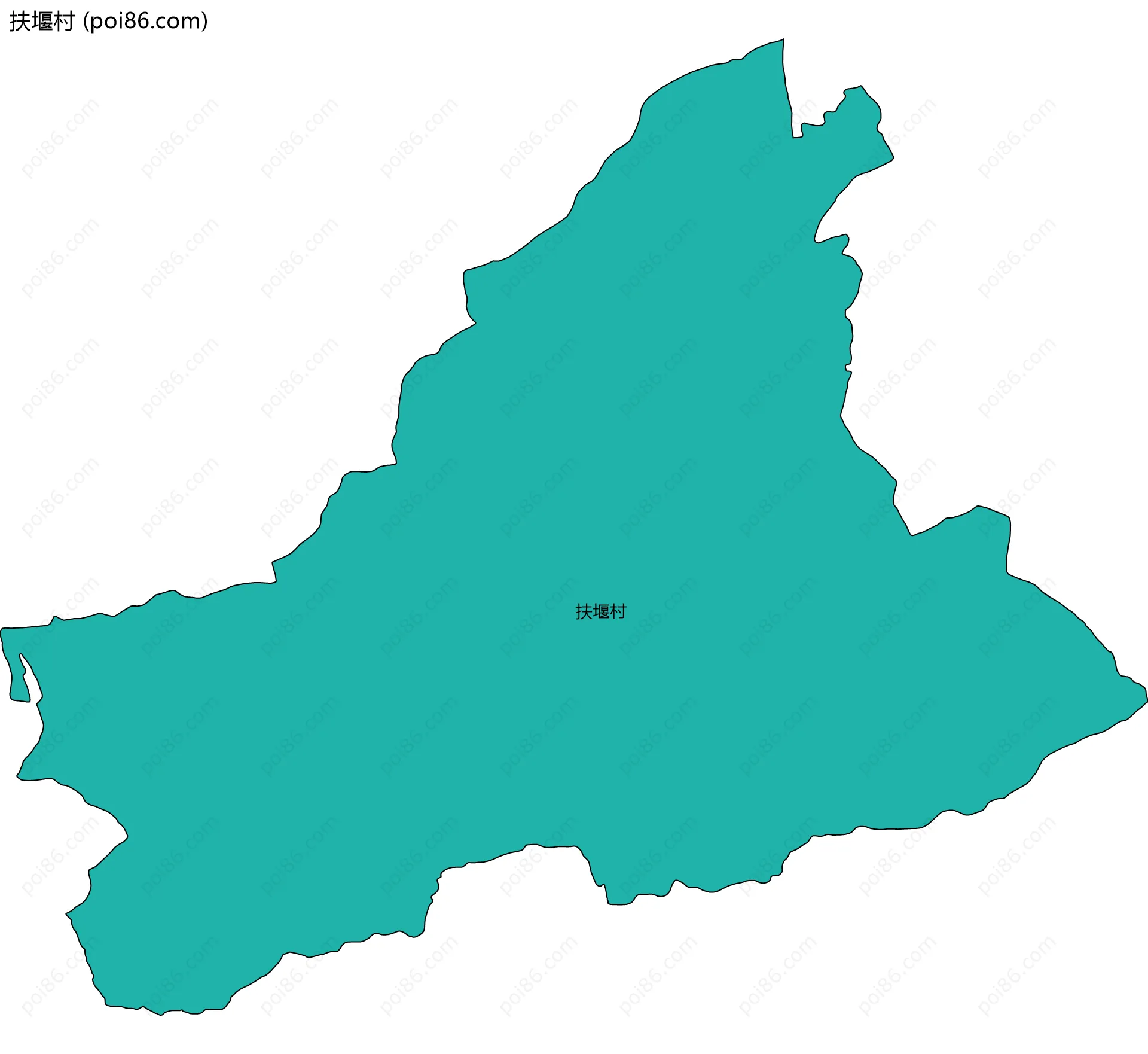 扶堰村边界地图
