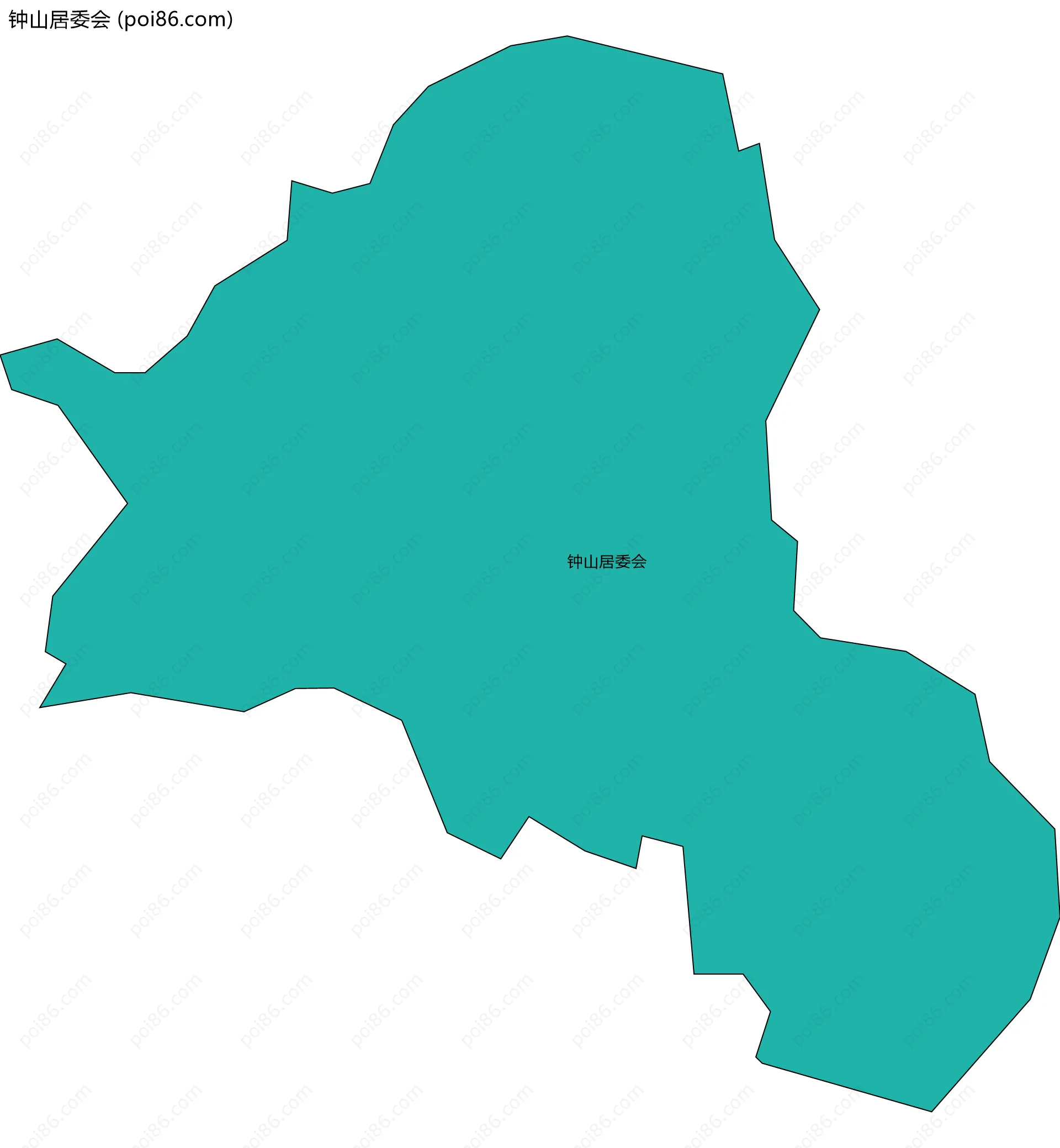 钟山居委会边界地图