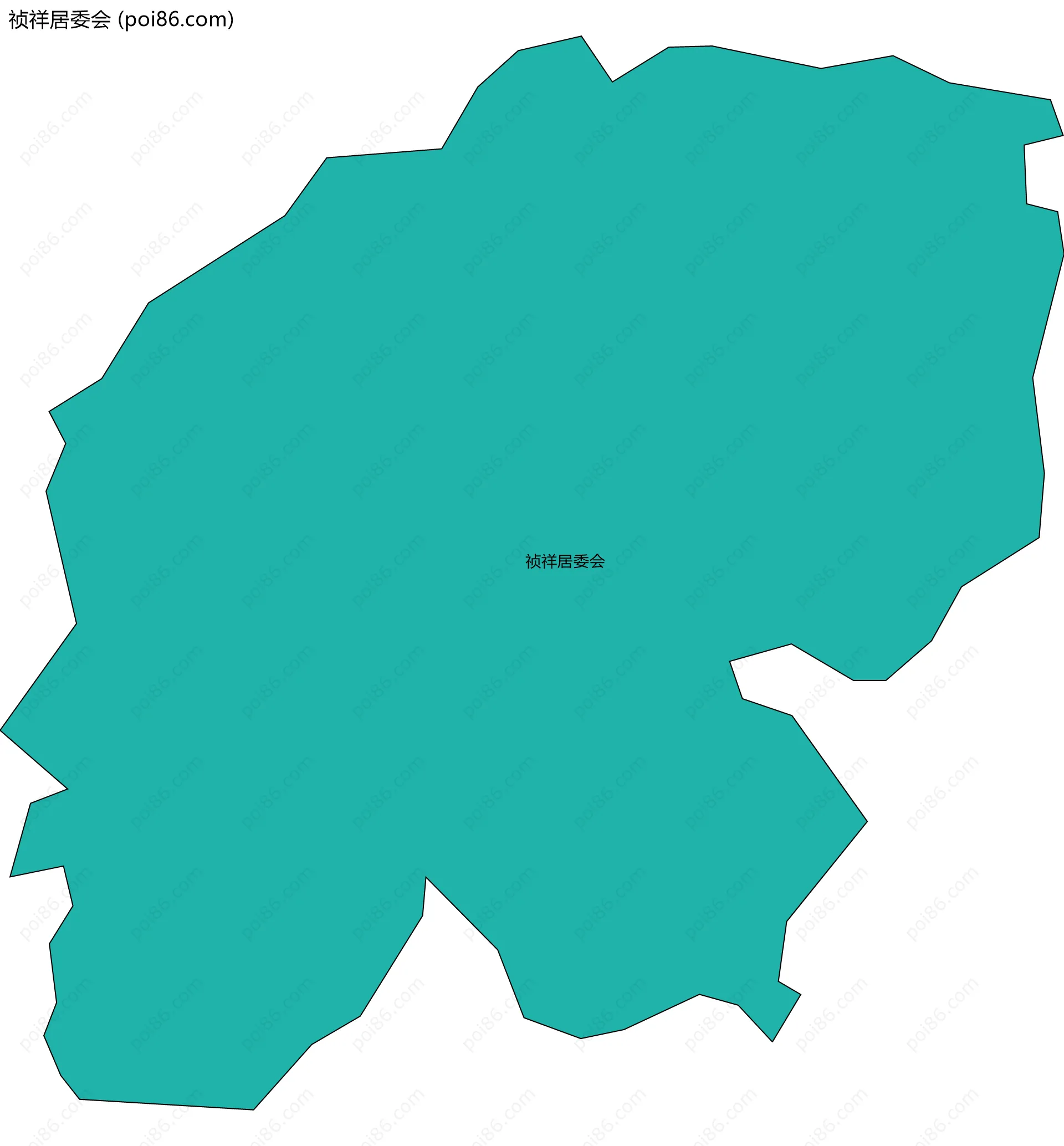 祯祥居委会边界地图