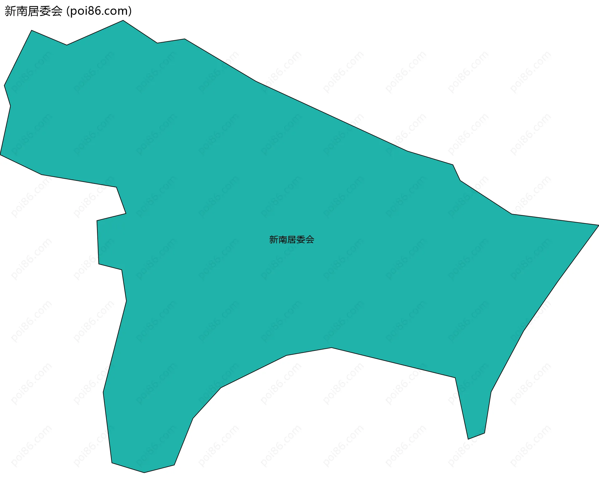 新南居委会边界地图