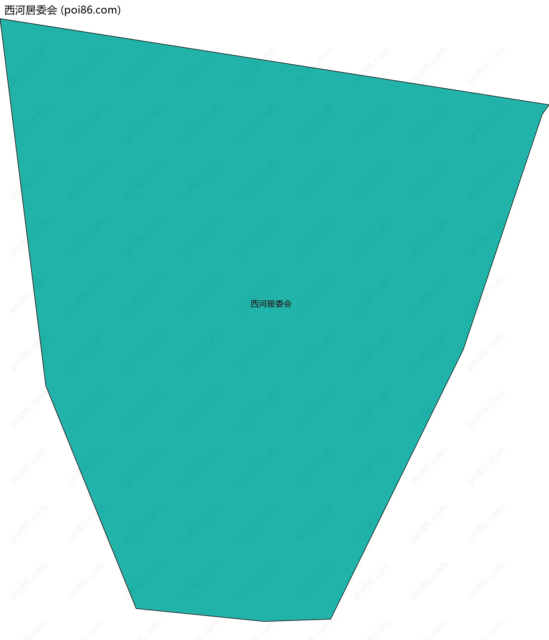 西河居委会边界地图