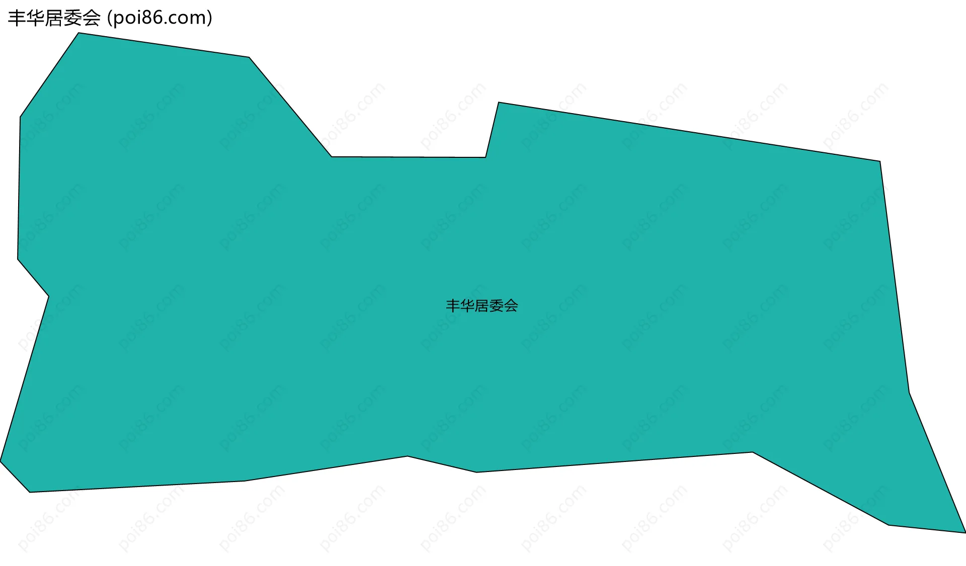 丰华居委会边界地图