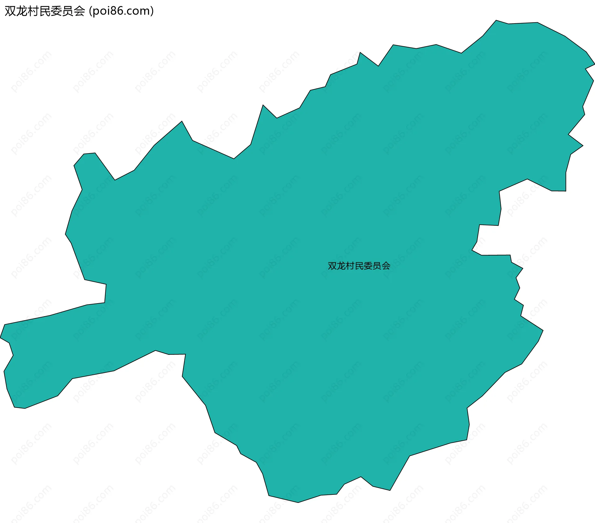 双龙村民委员会边界地图