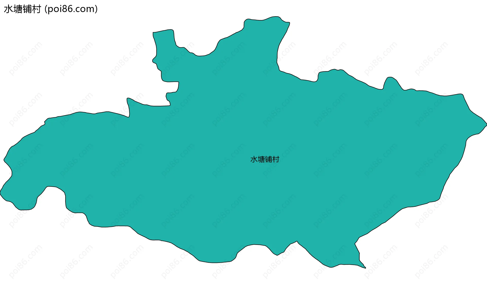 水塘铺村边界地图