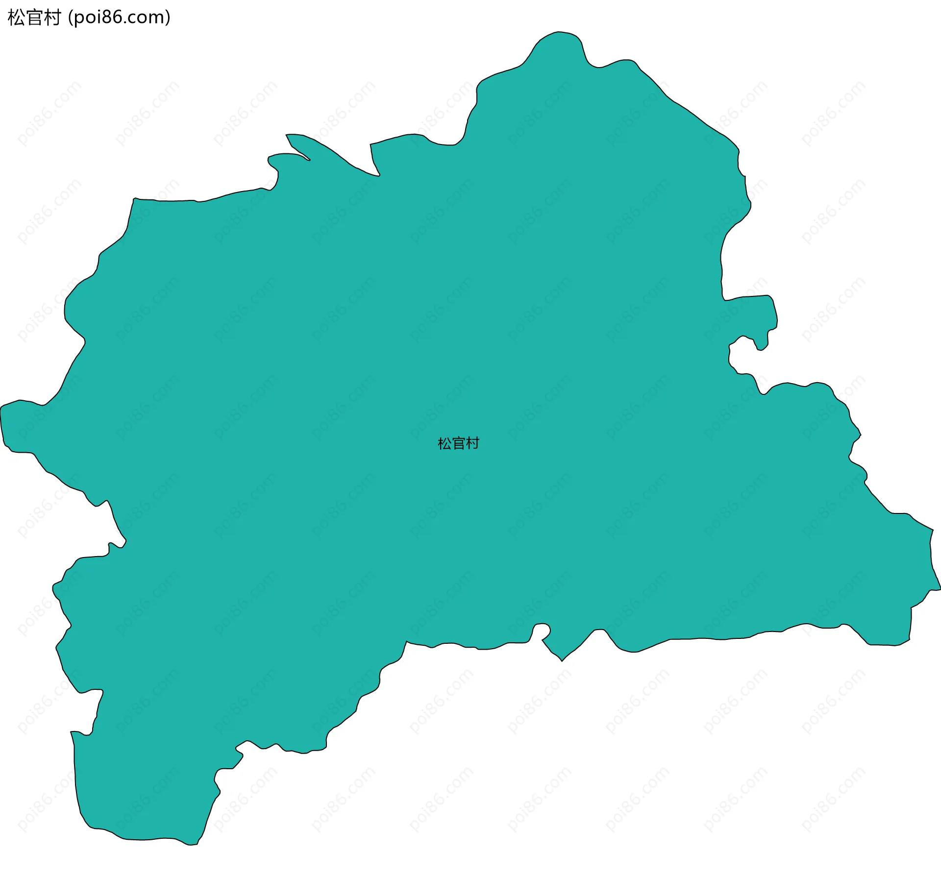 松官村边界地图
