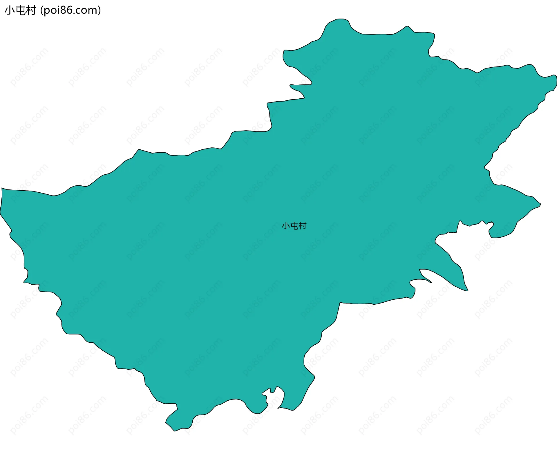 小屯村边界地图