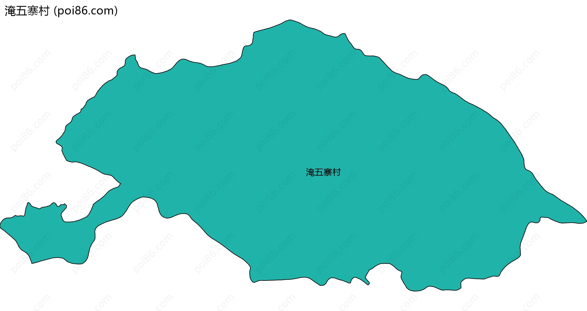 淹五寨村边界地图