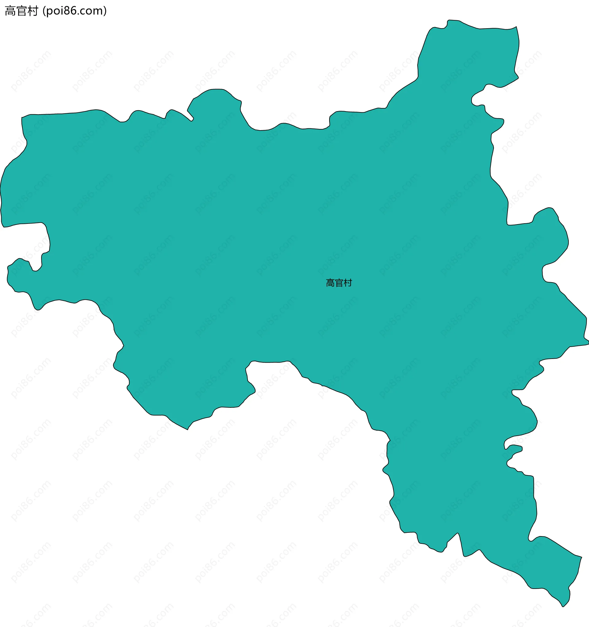 高官村边界地图