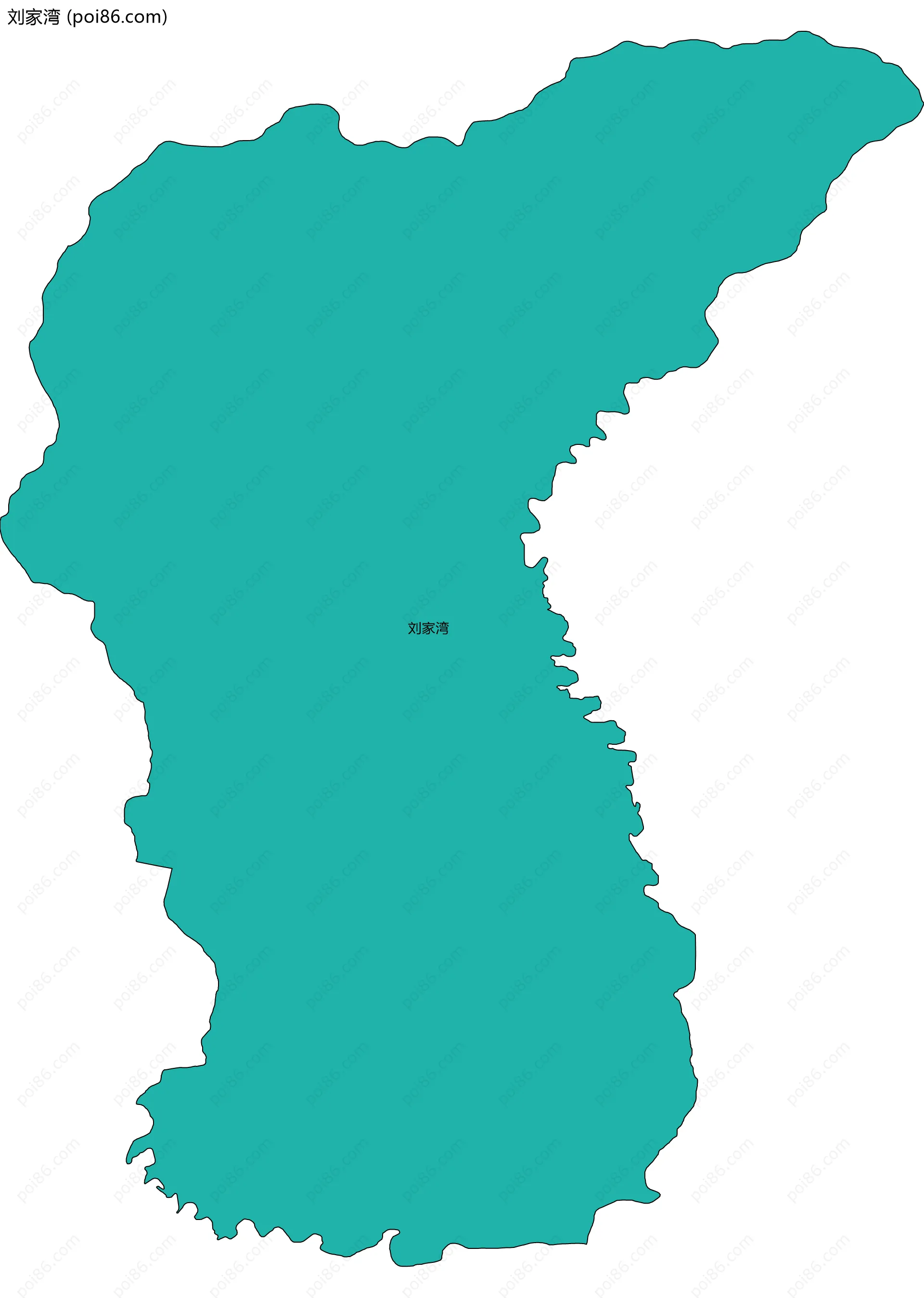 刘家湾边界地图