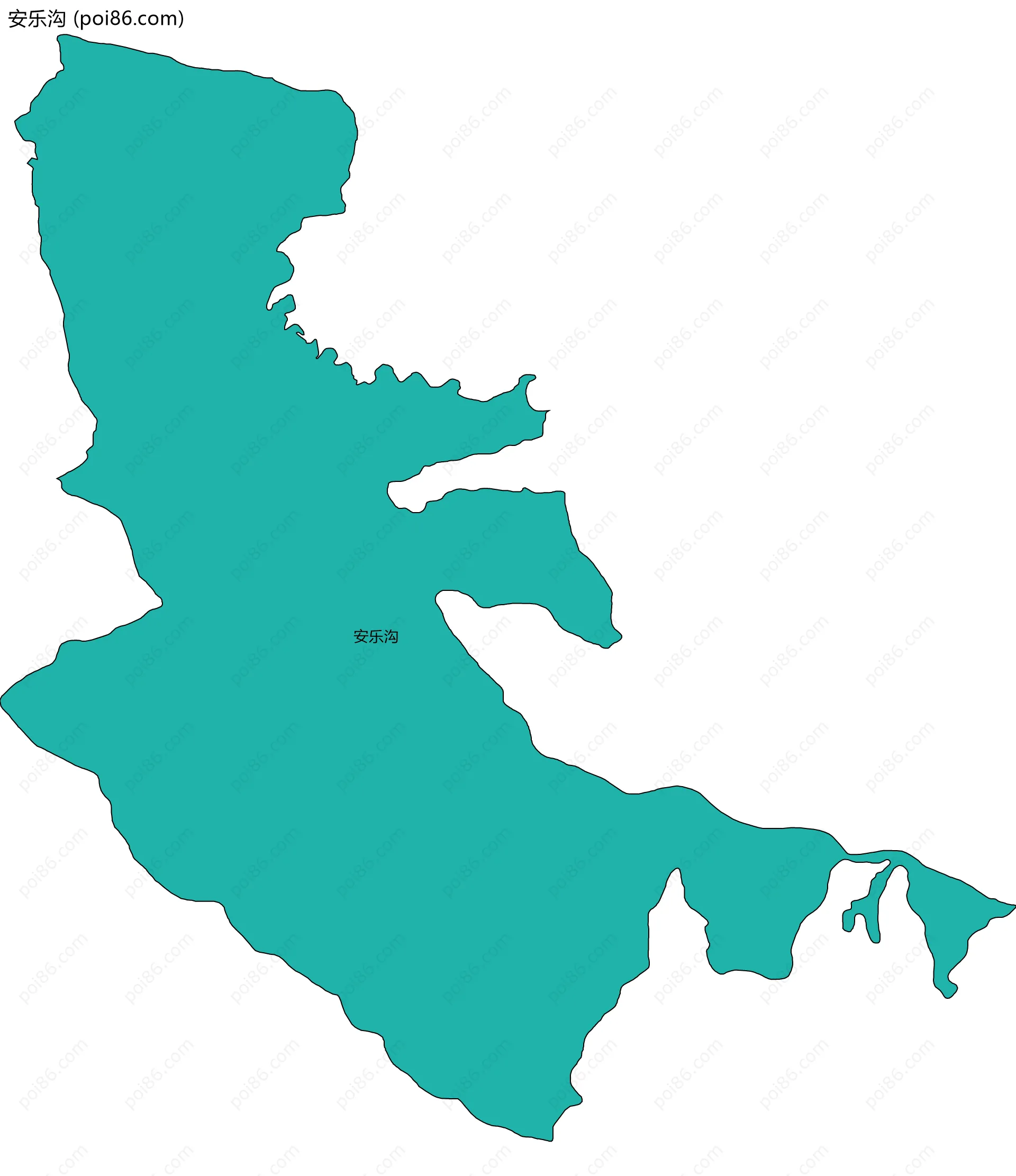 安乐沟边界地图