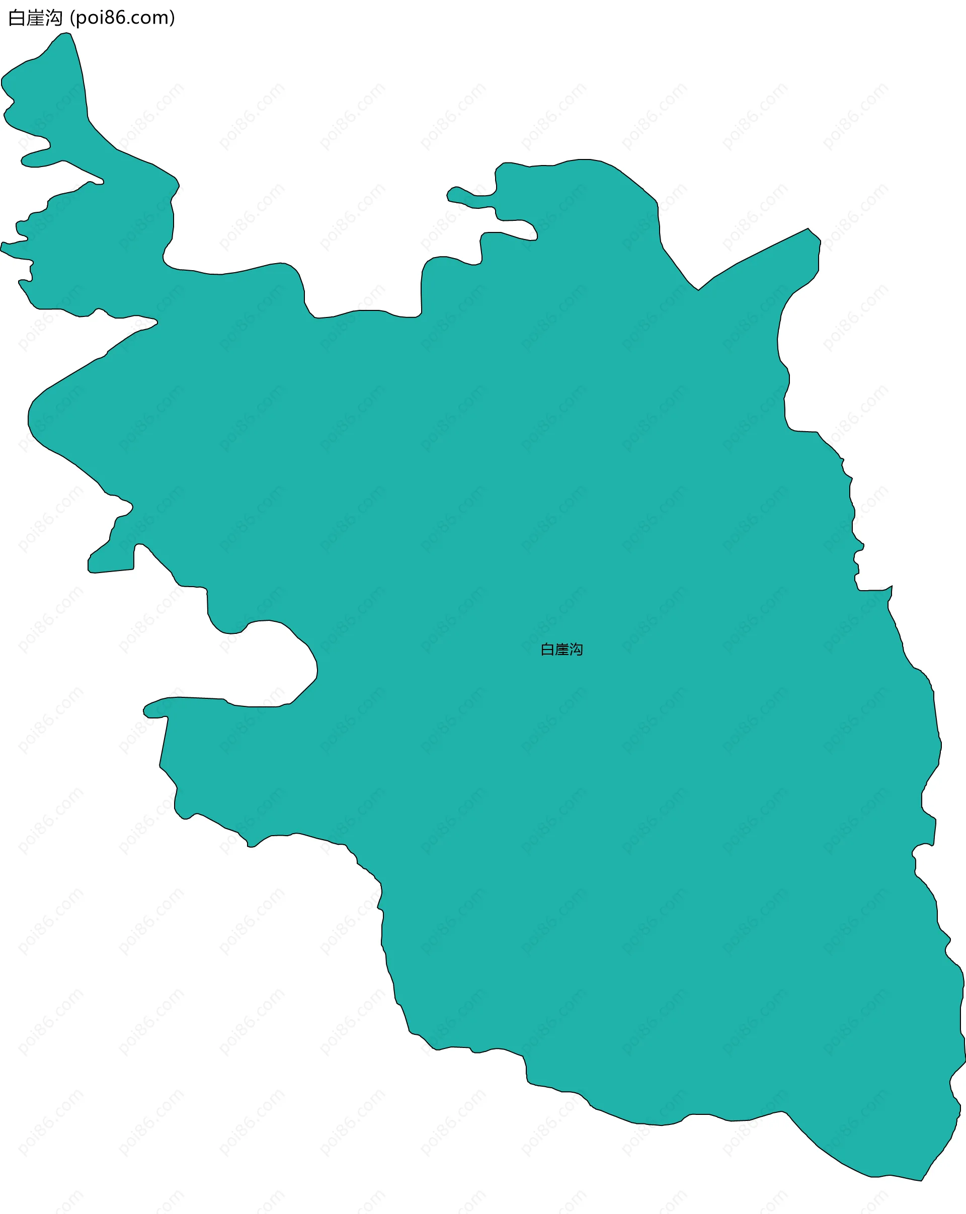 白崖沟边界地图