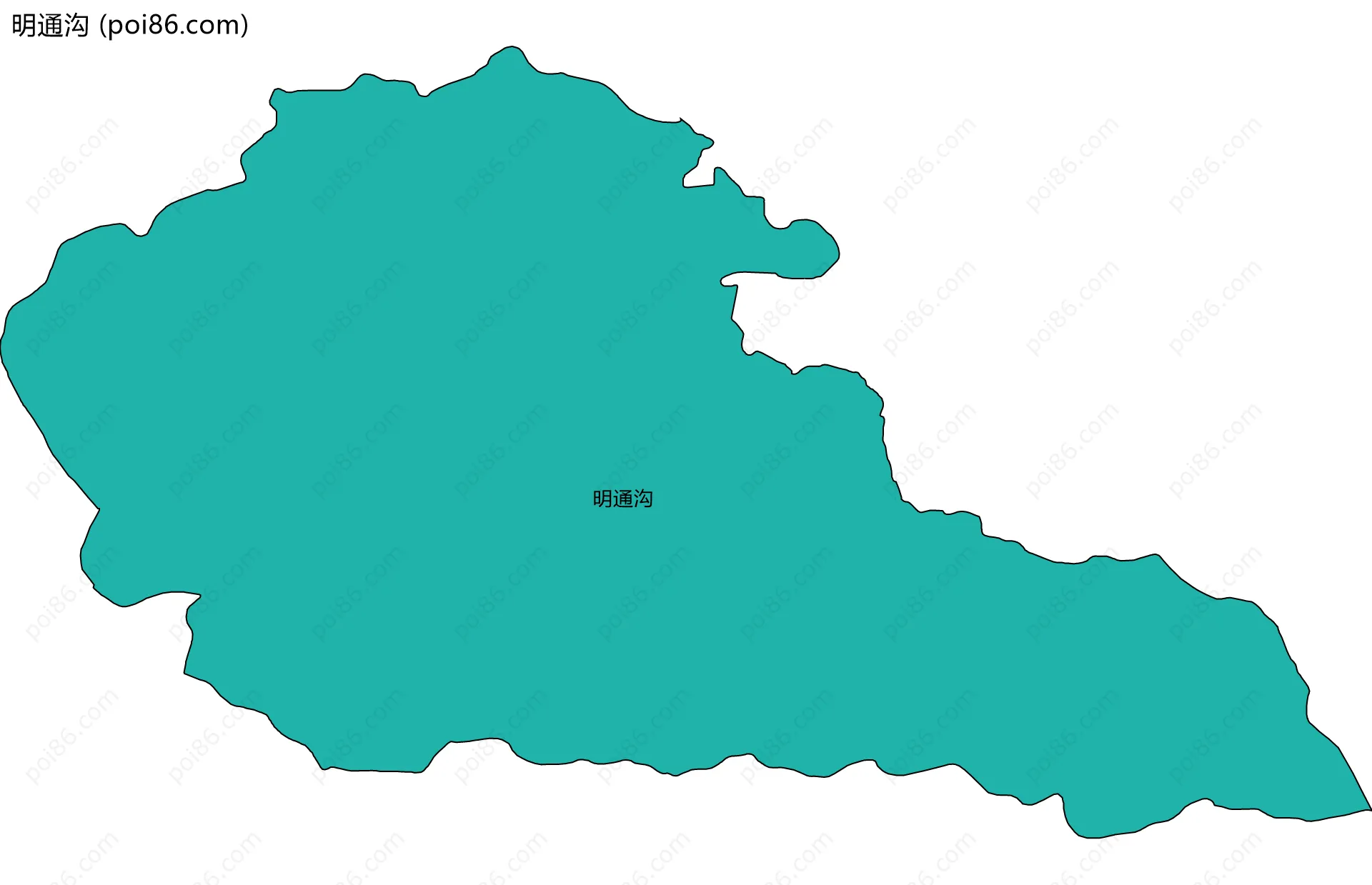 明通沟边界地图