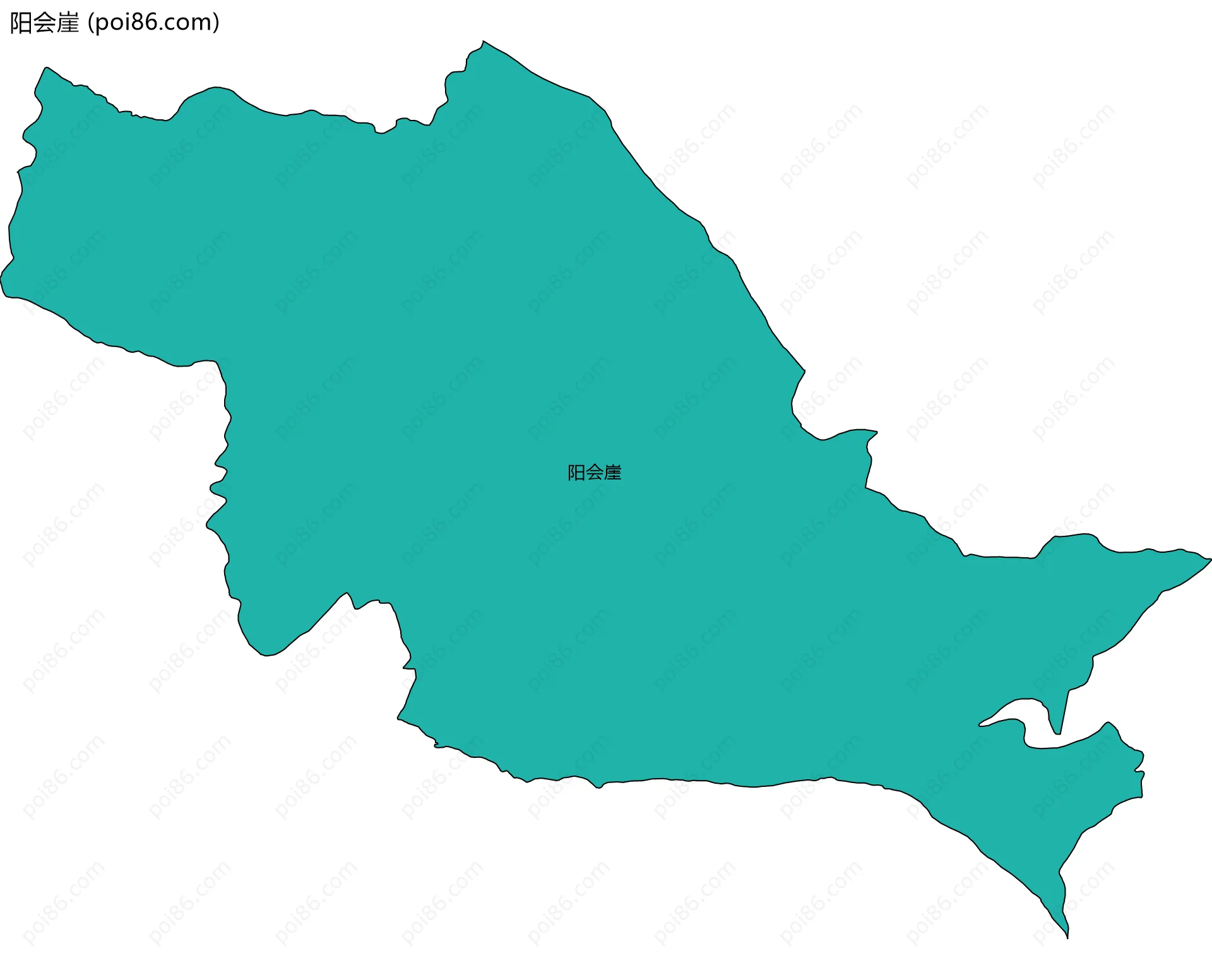 阳会崖边界地图
