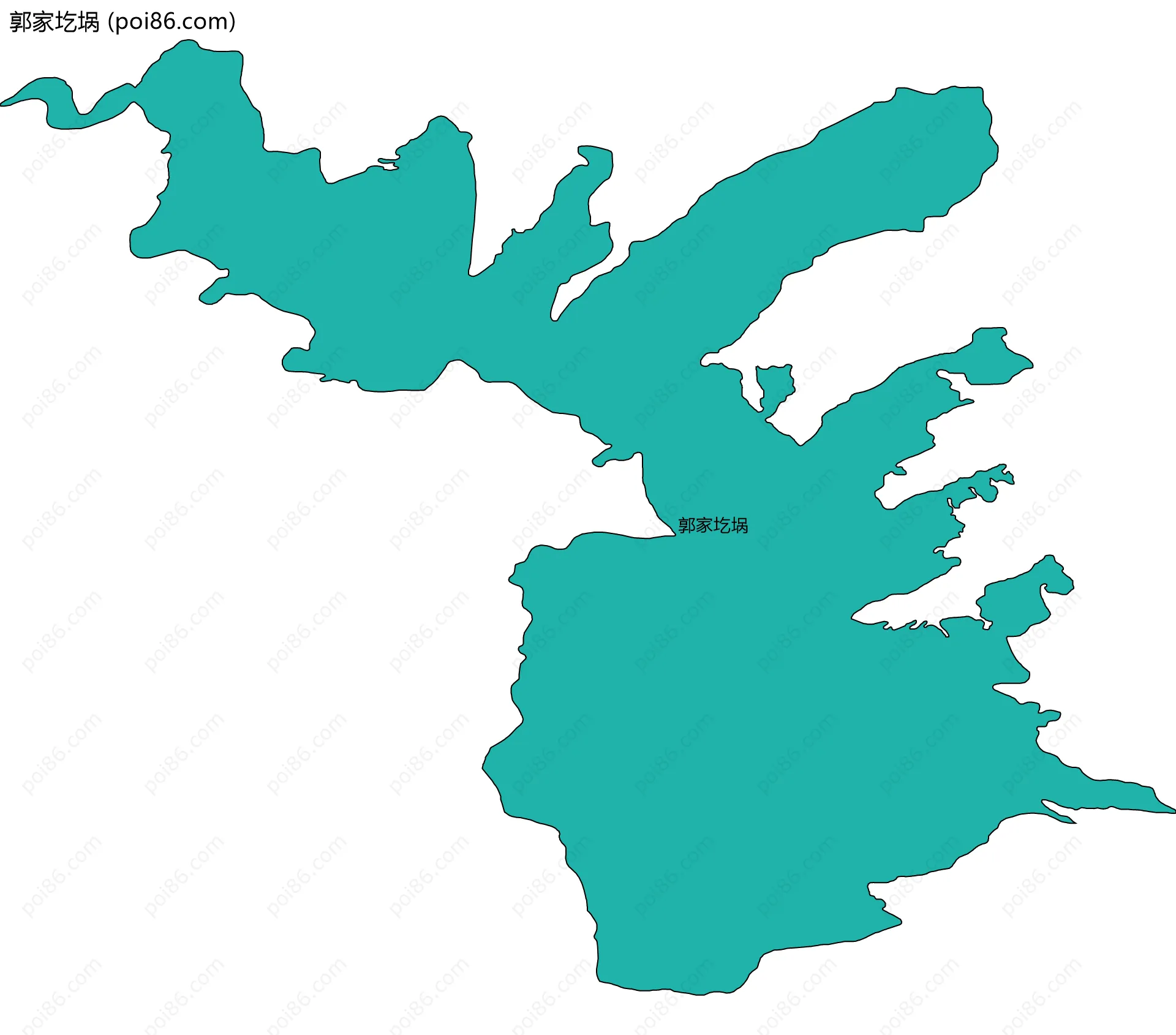 郭家圪埚边界地图