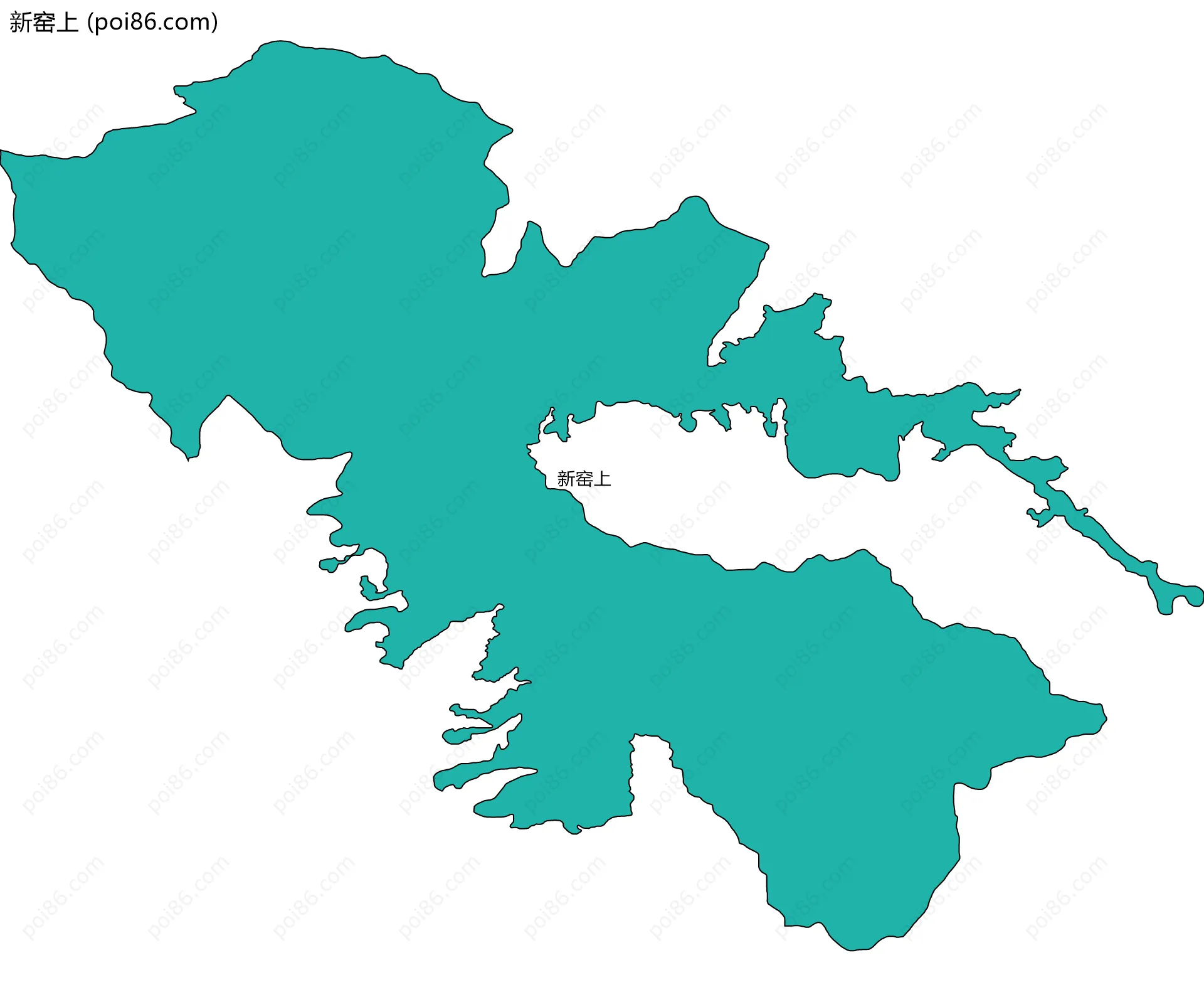 新窑上边界地图