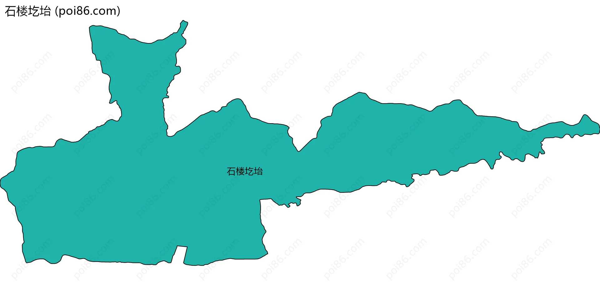 石楼圪坮边界地图