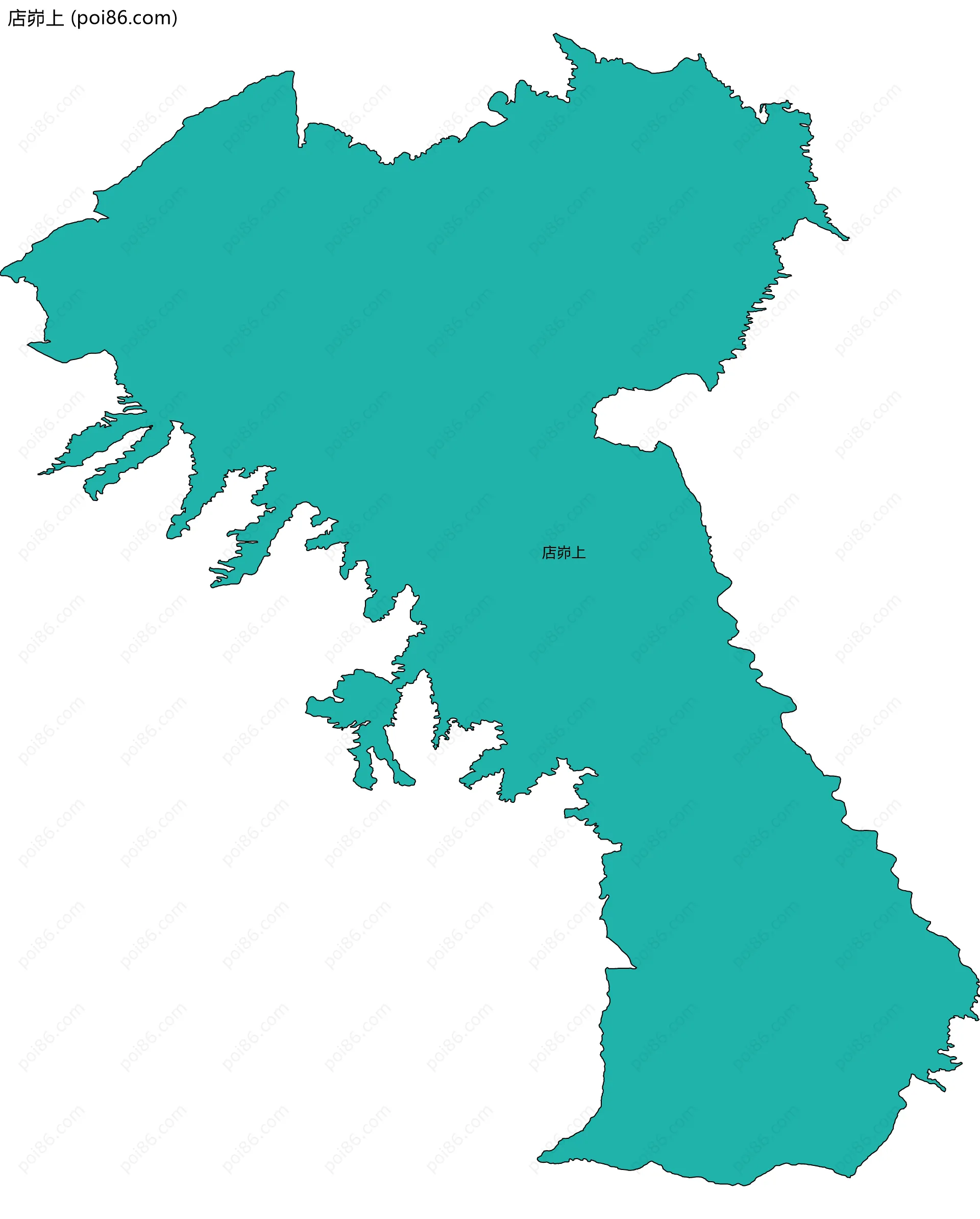 店峁上边界地图