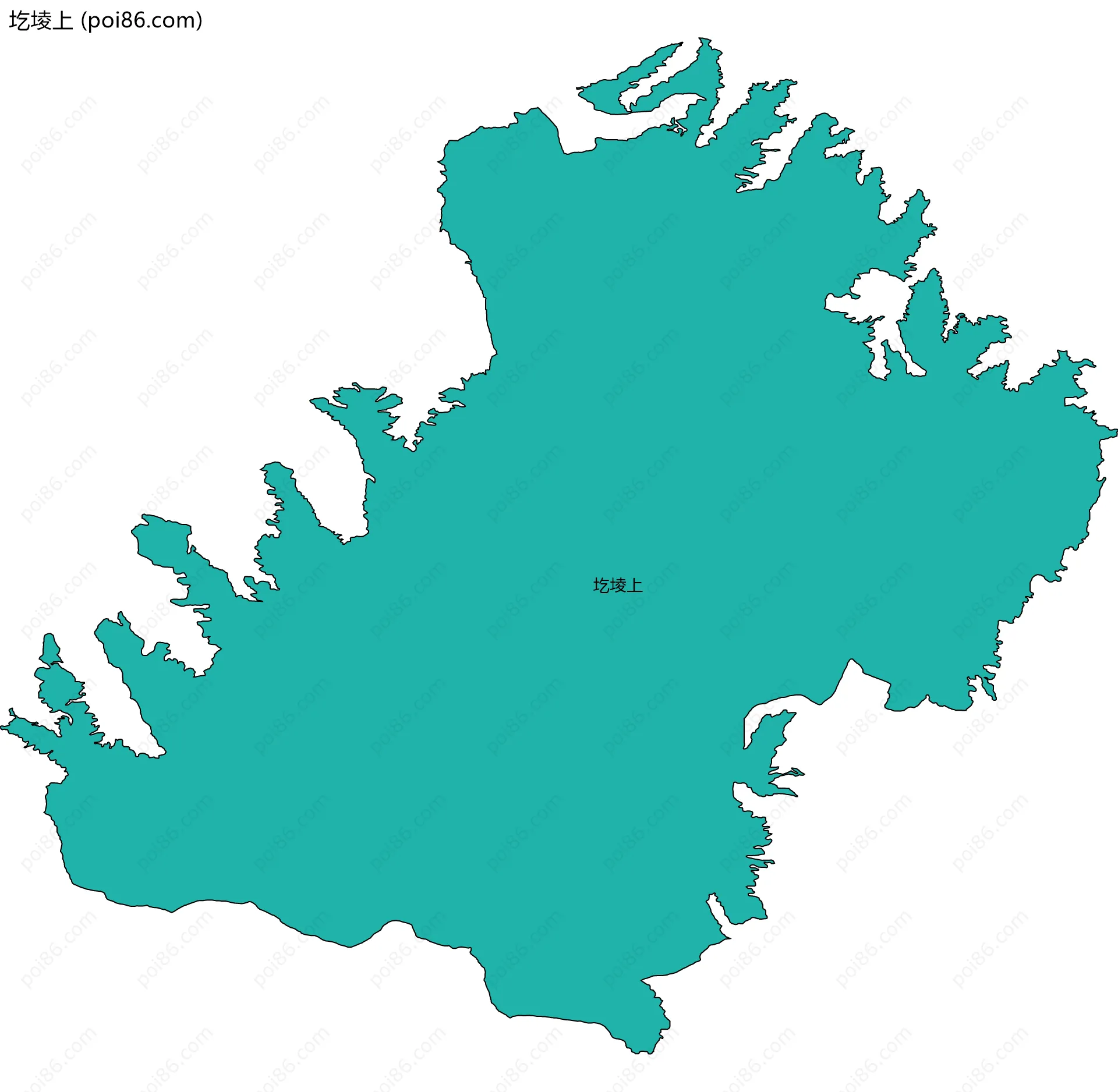 圪堎上边界地图