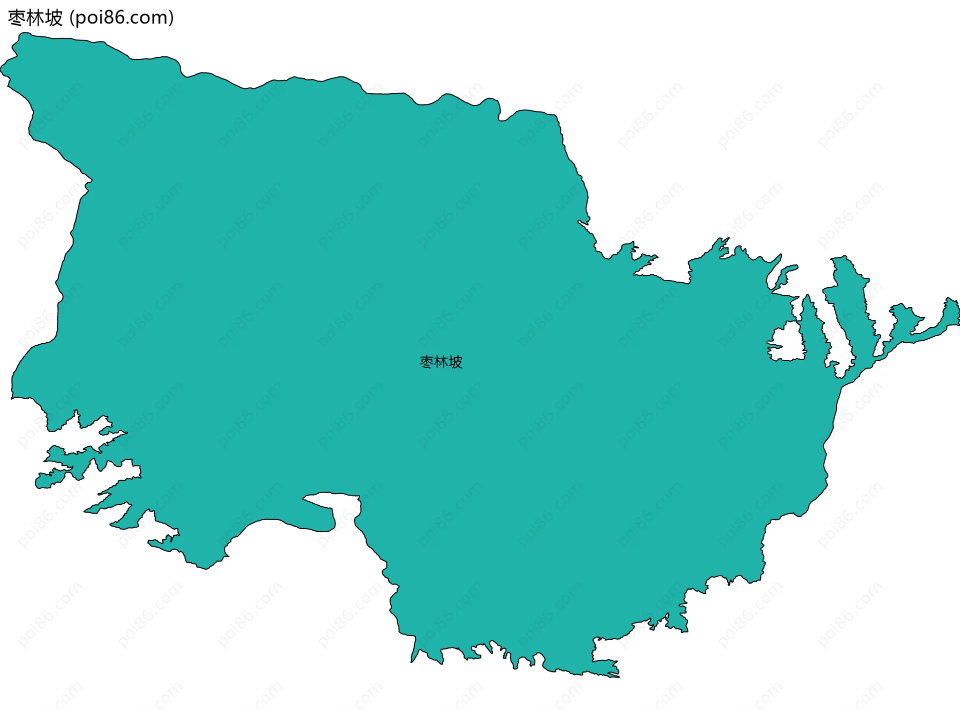 枣林坡边界地图